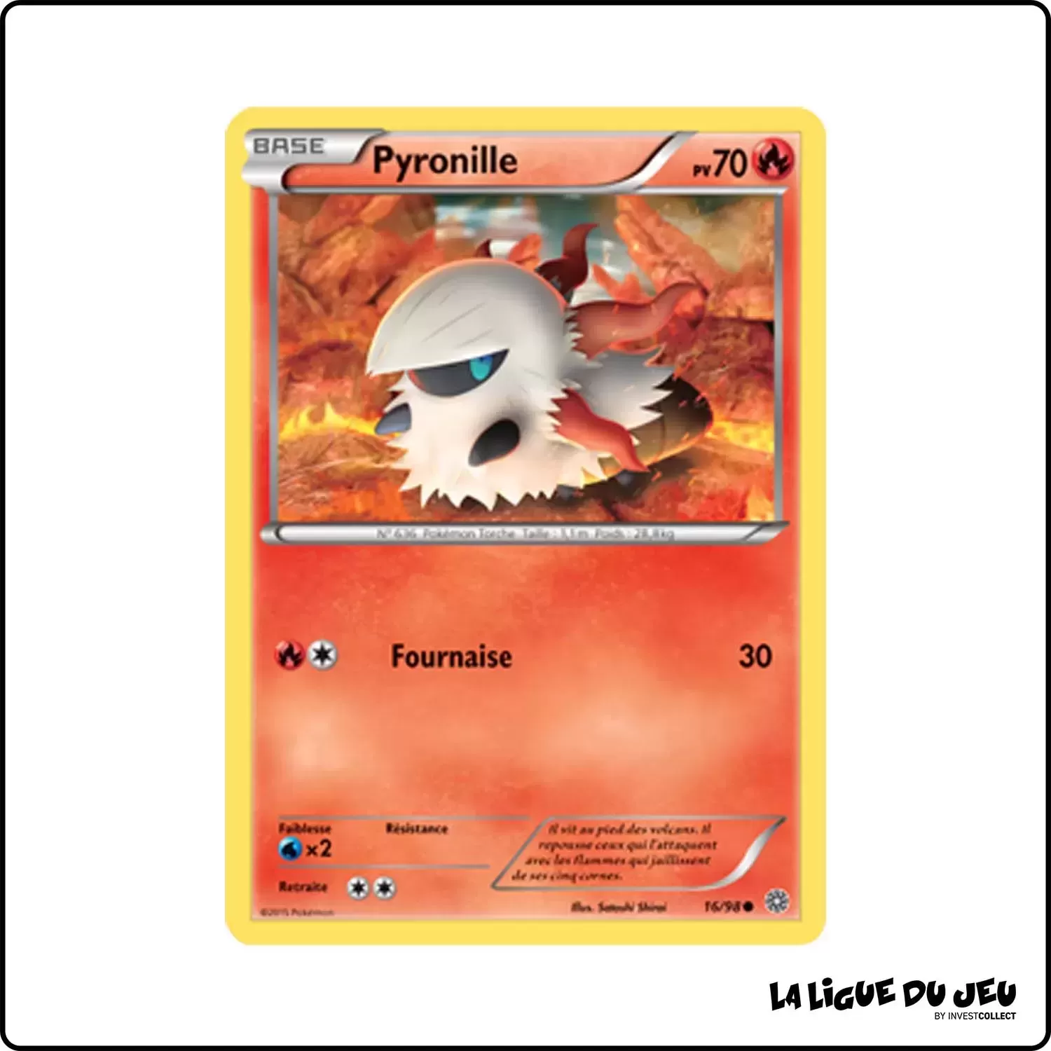 Commune - Pokemon - Origines Antiques - Pyronille 16/98 Pokemon Company - 1