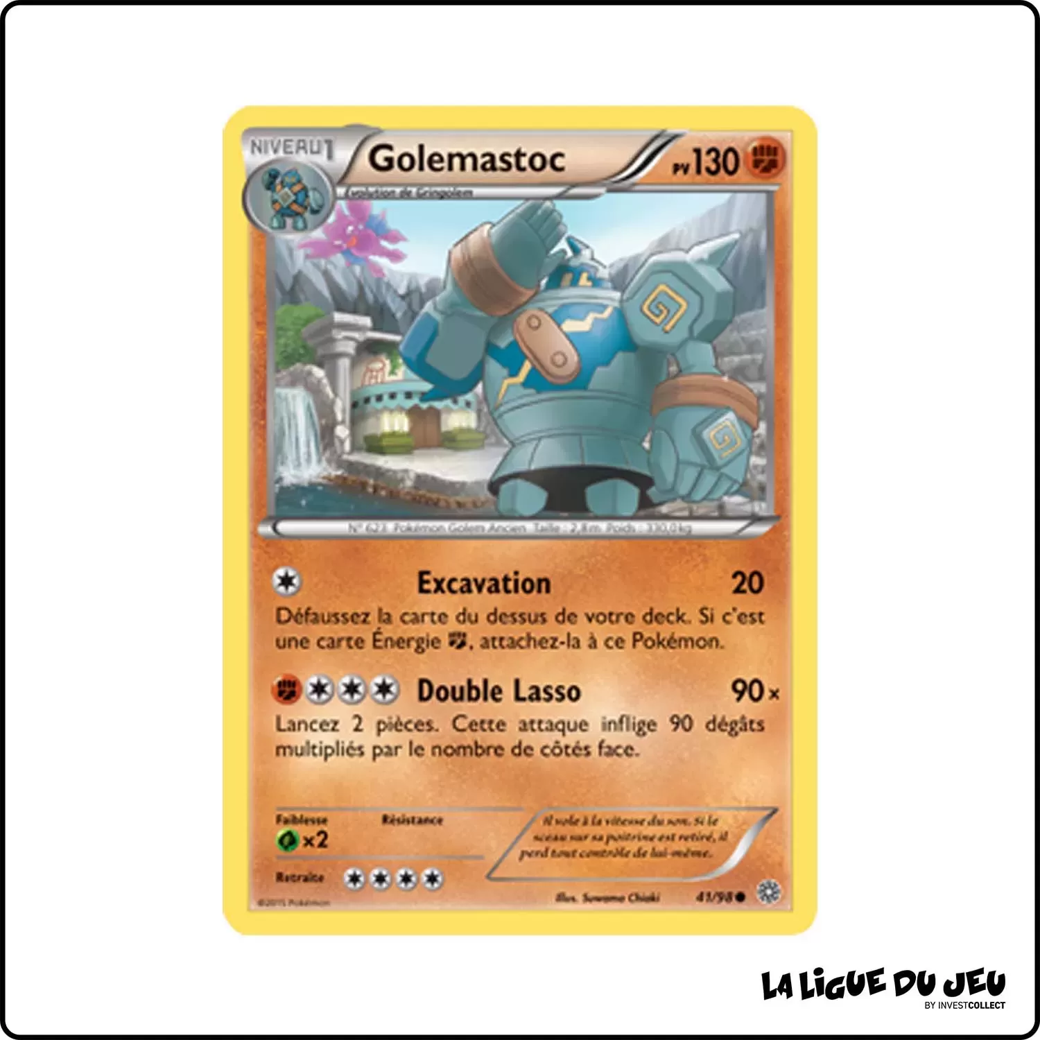 Commune - Pokemon - Origines Antiques - Golemastoc 41/98 Pokemon Company - 1