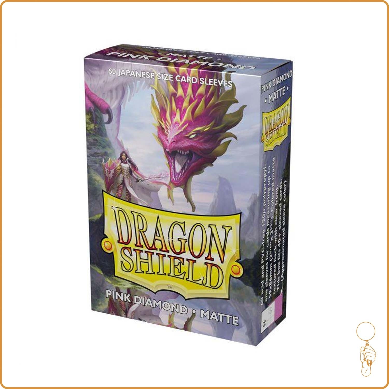 Sleeve - Dragon Shield - Protèges Cartes Mini - Format Japonais - Pink Diamond Mat - par 60 Dragon Shield - 1