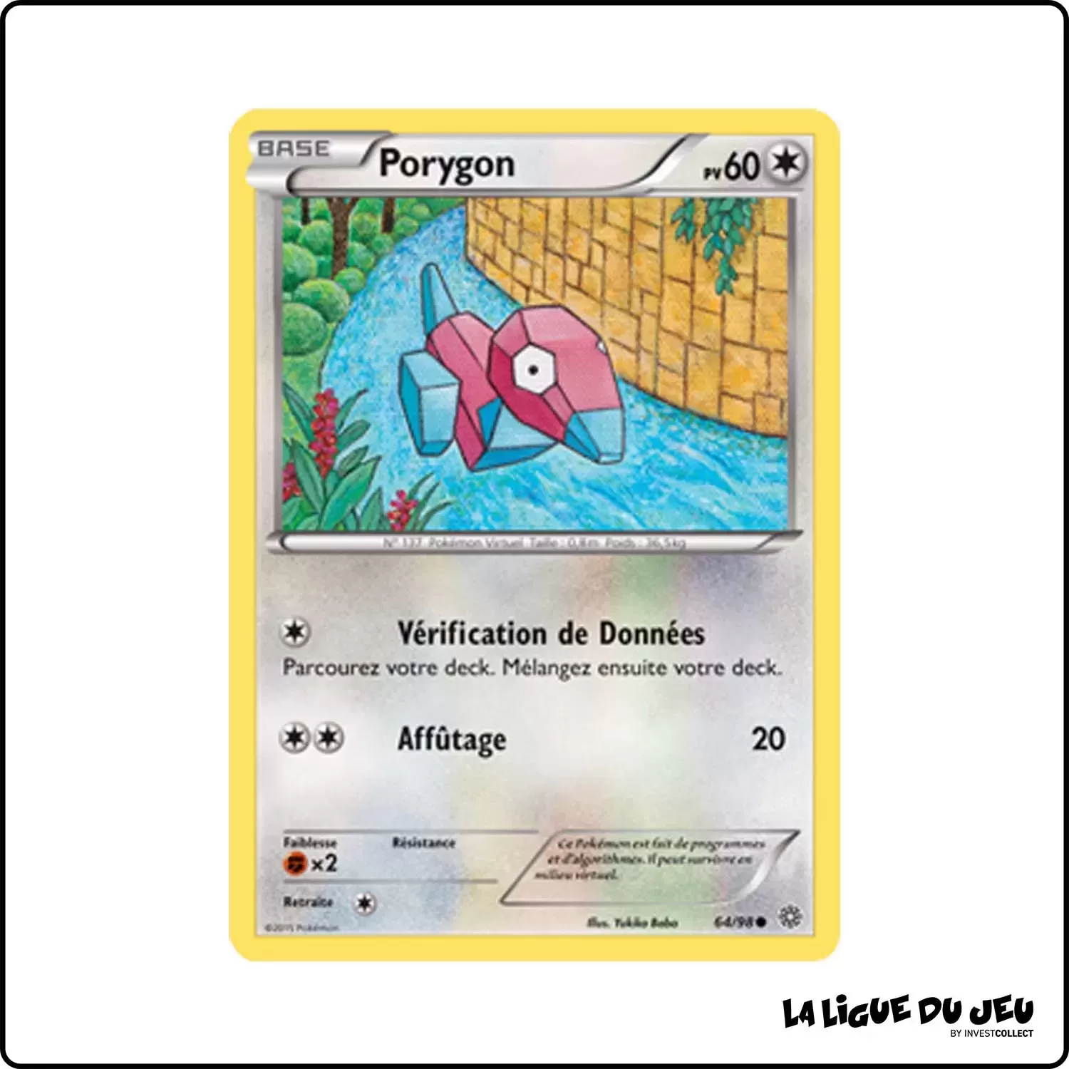 Commune - Pokemon - Origines Antiques - Porygon 64/98 Pokemon Company - 1