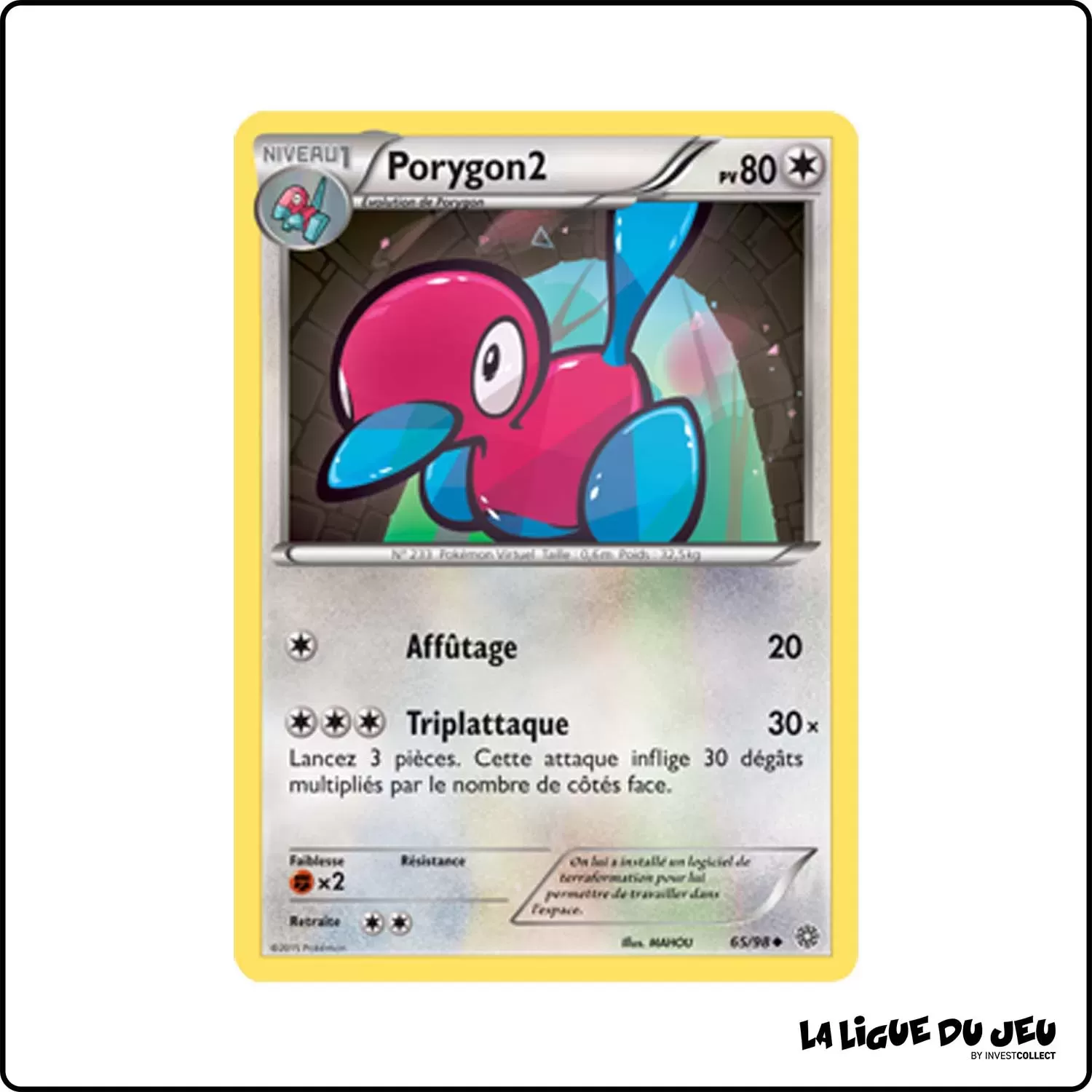 Peu commune - Pokemon - Origines Antiques - Porygon2 65/98 Pokemon Company - 1