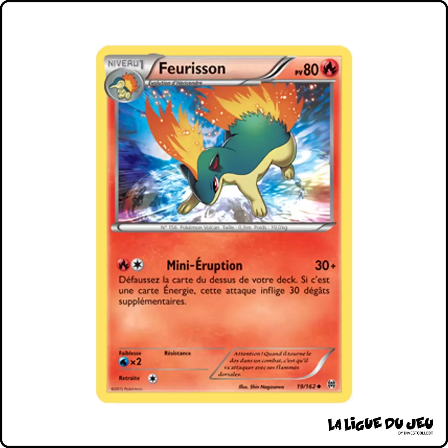 Peu commune - Pokemon - Impulsion Turbo - Feurisson 19/162 Pokemon Company - 1