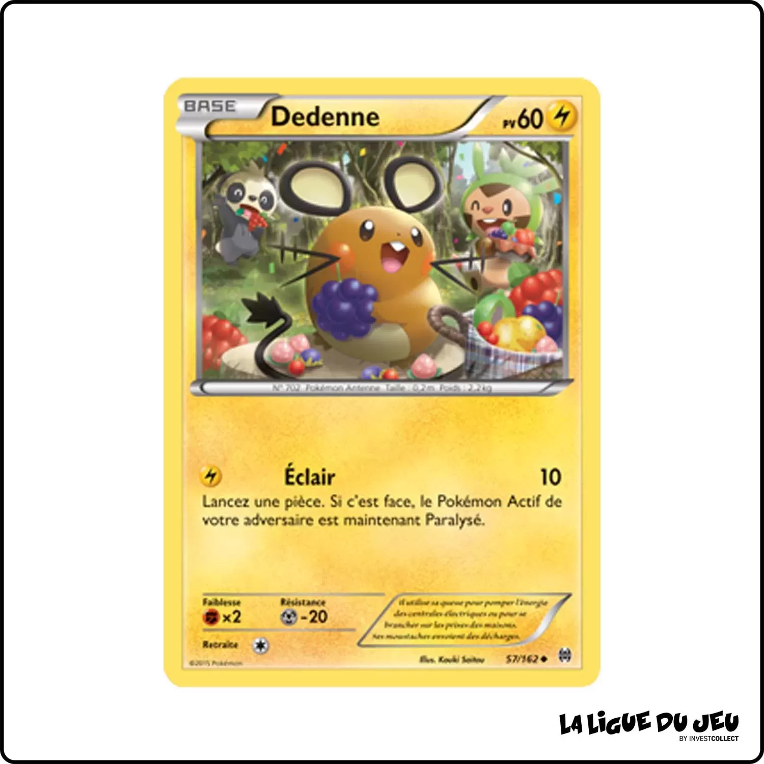 Peu commune - Pokemon - Impulsion Turbo - Dedenne 57/162 Pokemon Company - 1