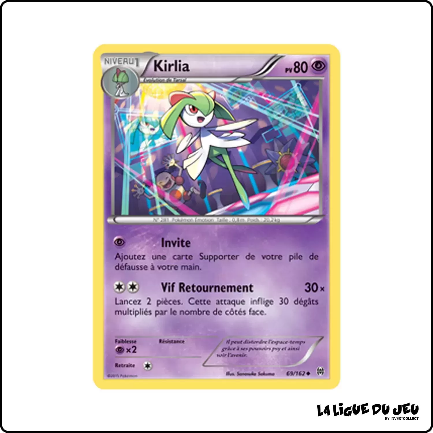 Peu commune - Pokemon - Impulsion Turbo - Kirlia 69/162 Pokemon Company - 1