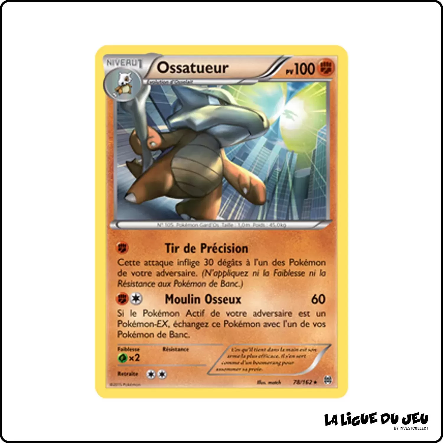 Rare - Pokemon - Impulsion Turbo - Ossatueur 78/162 Pokemon Company - 1