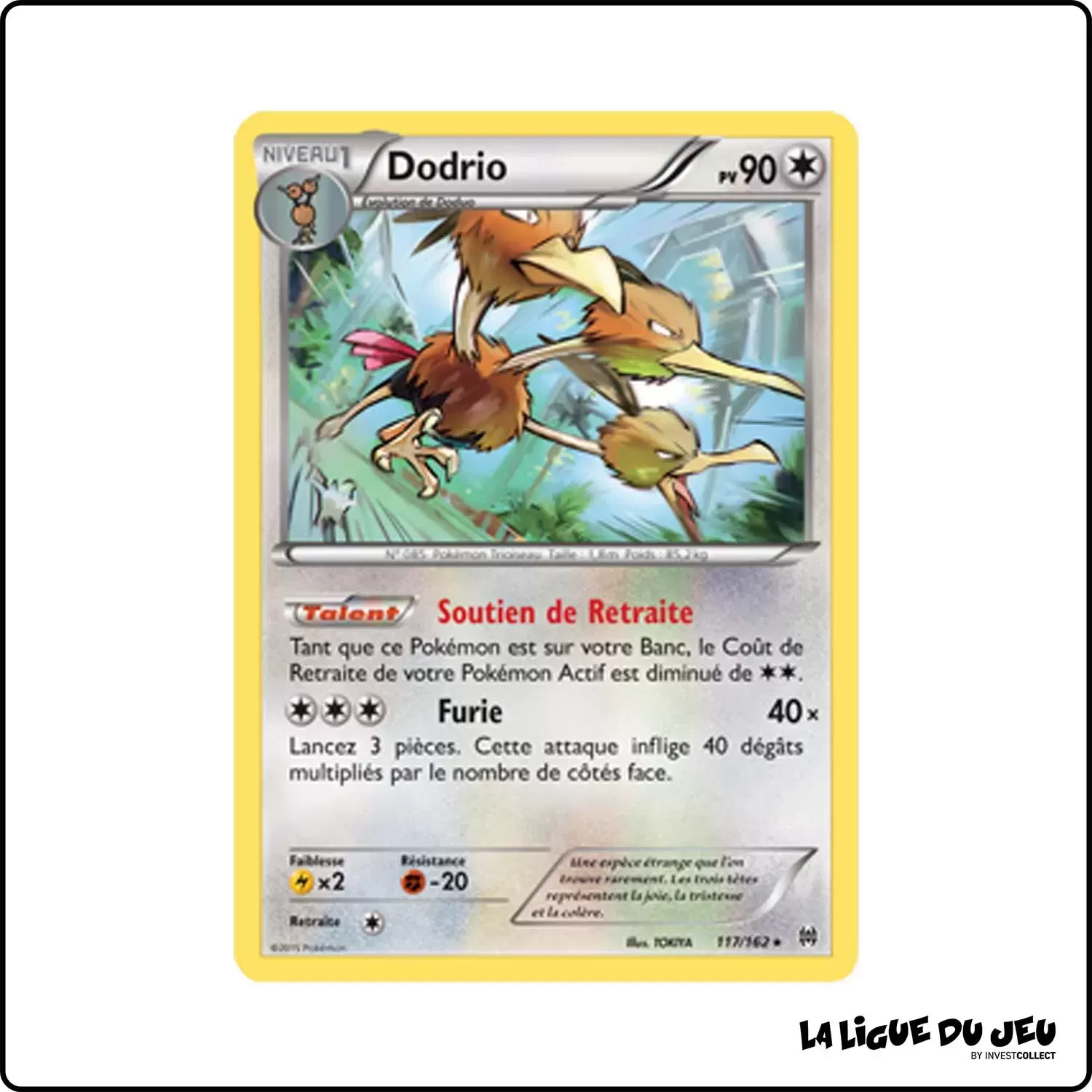 Rare - Pokemon - Impulsion Turbo - Dodrio 117/162 Pokemon Company - 1