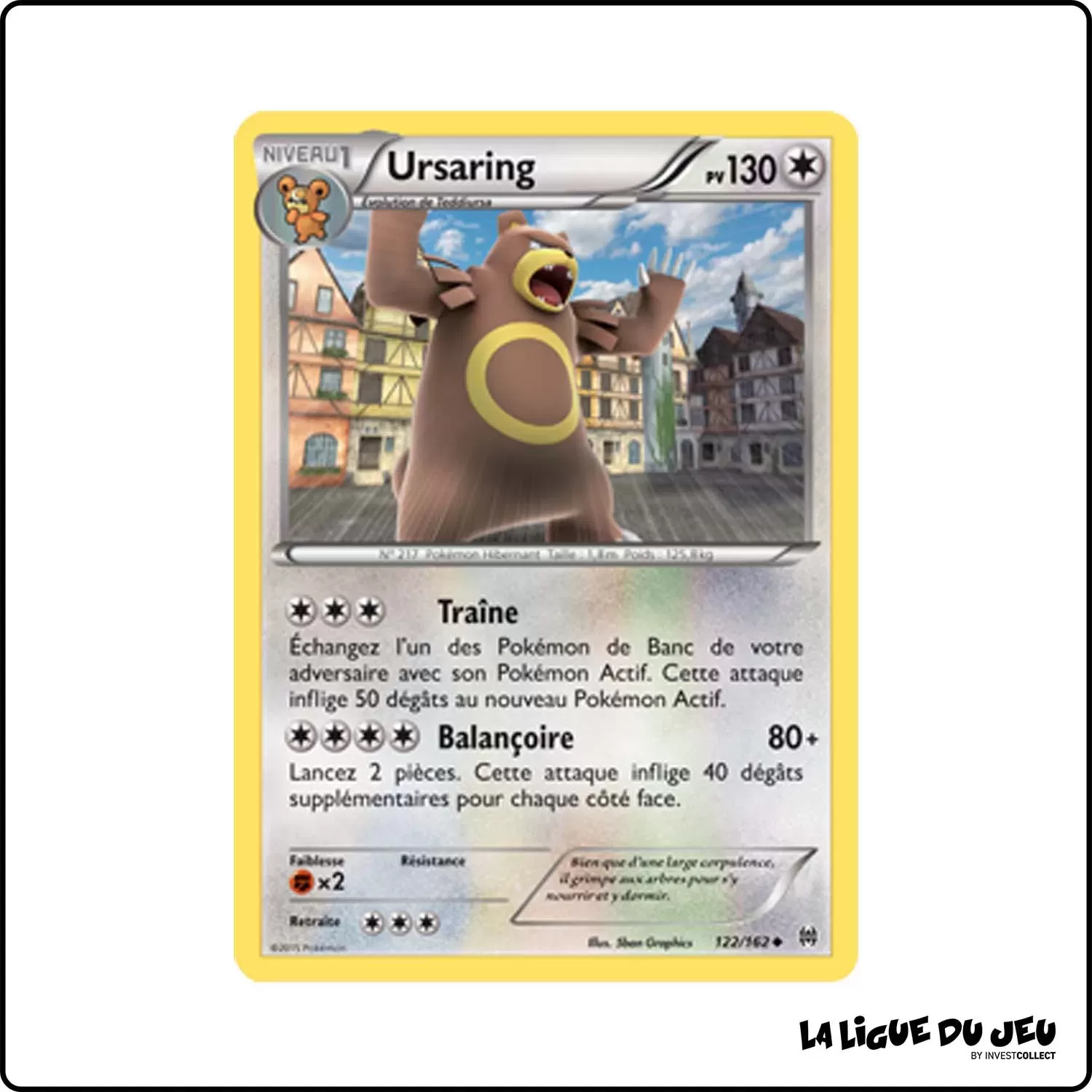 Peu commune - Pokemon - Impulsion Turbo - Ursaring 122/162 Pokemon Company - 1