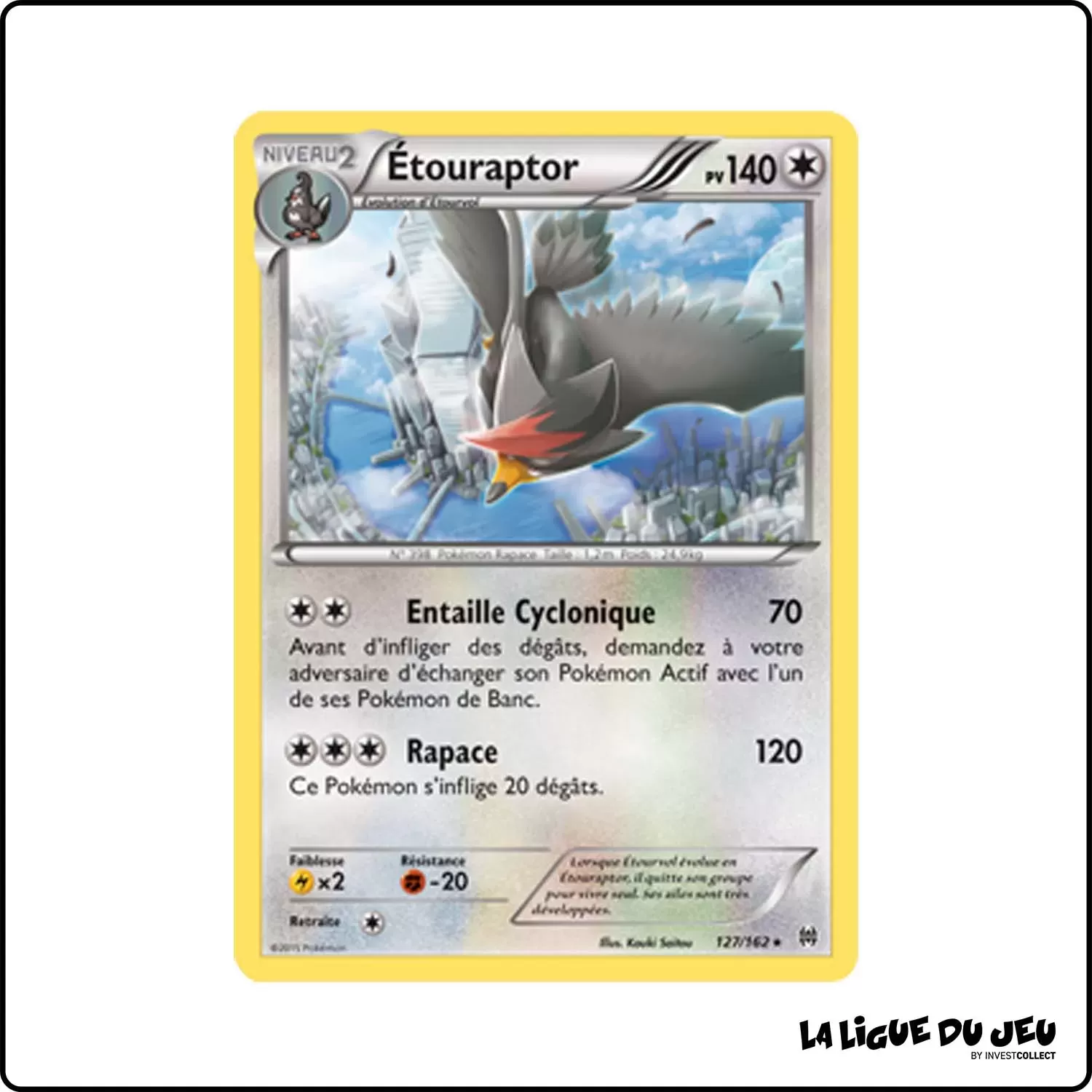 Rare - Pokemon - Impulsion Turbo - Étouraptor 127/162 Pokemon Company - 1