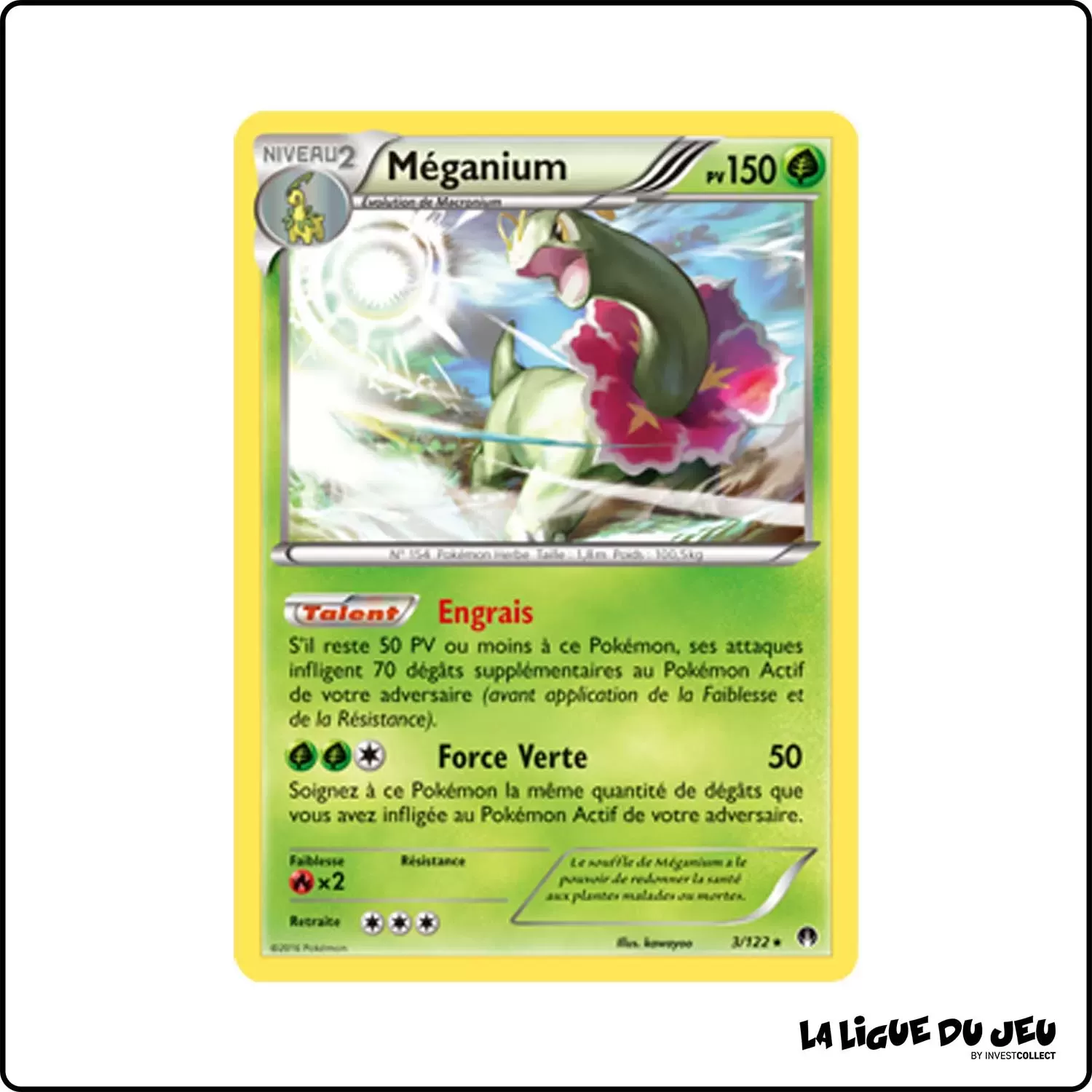 Holo - Pokemon - Rupture Turbo - Méganium 3/122 Pokemon Company - 1