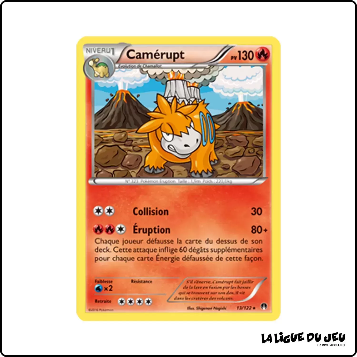 Rare - Pokemon - Rupture Turbo - Camérupt 13/122 Pokemon Company - 1