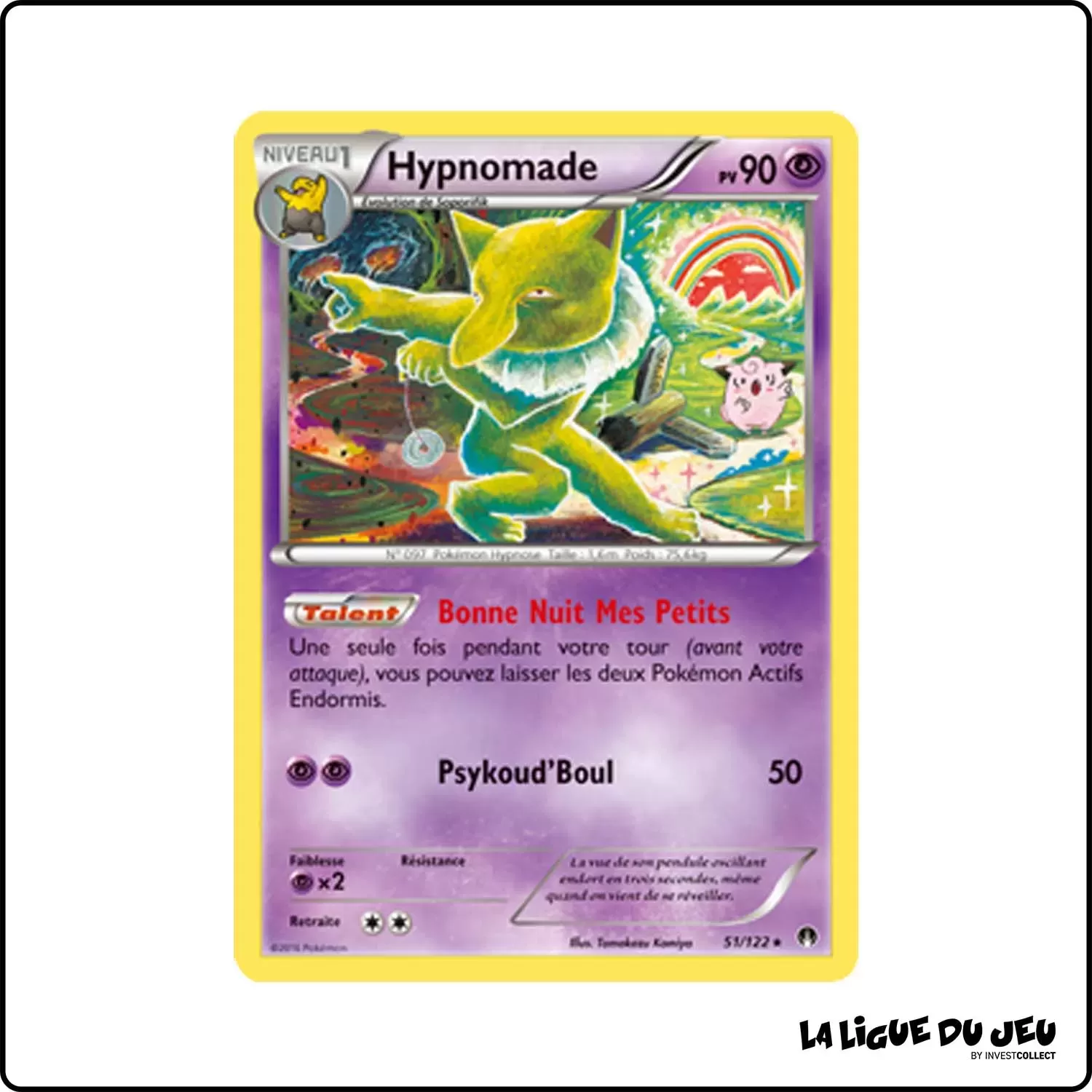 Rare - Pokemon - Rupture Turbo - Hypnomade 51/122 Pokemon Company - 1