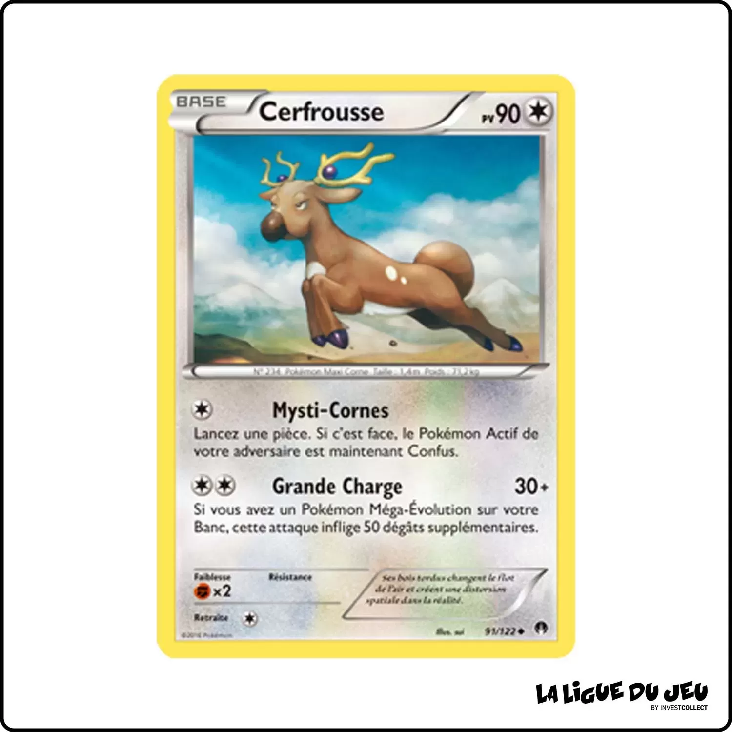 Peu commune - Pokemon - Rupture Turbo - Cerfrousse 91/122 Pokemon Company - 1