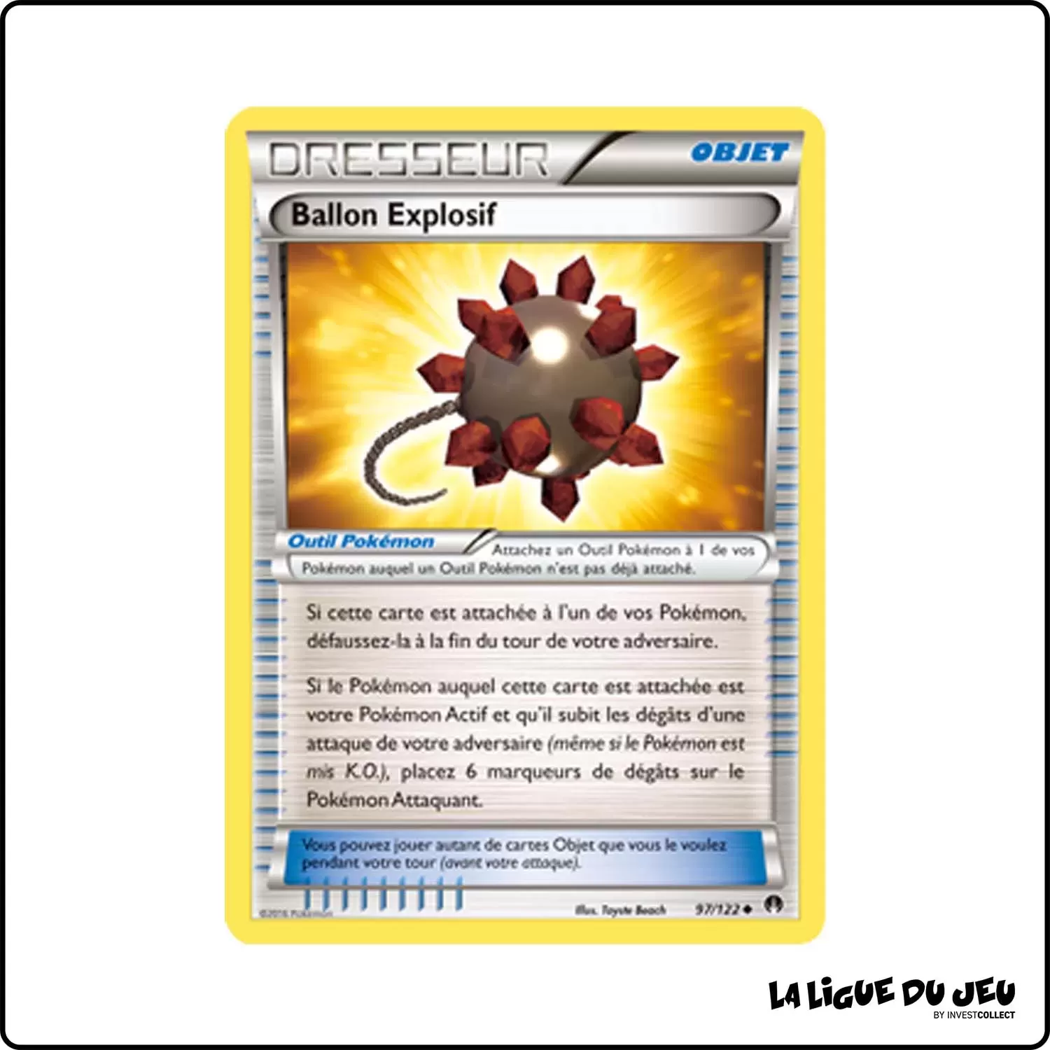 Peu commune - Pokemon - Rupture Turbo - Ballon Explosif 97/122 Pokemon Company - 1