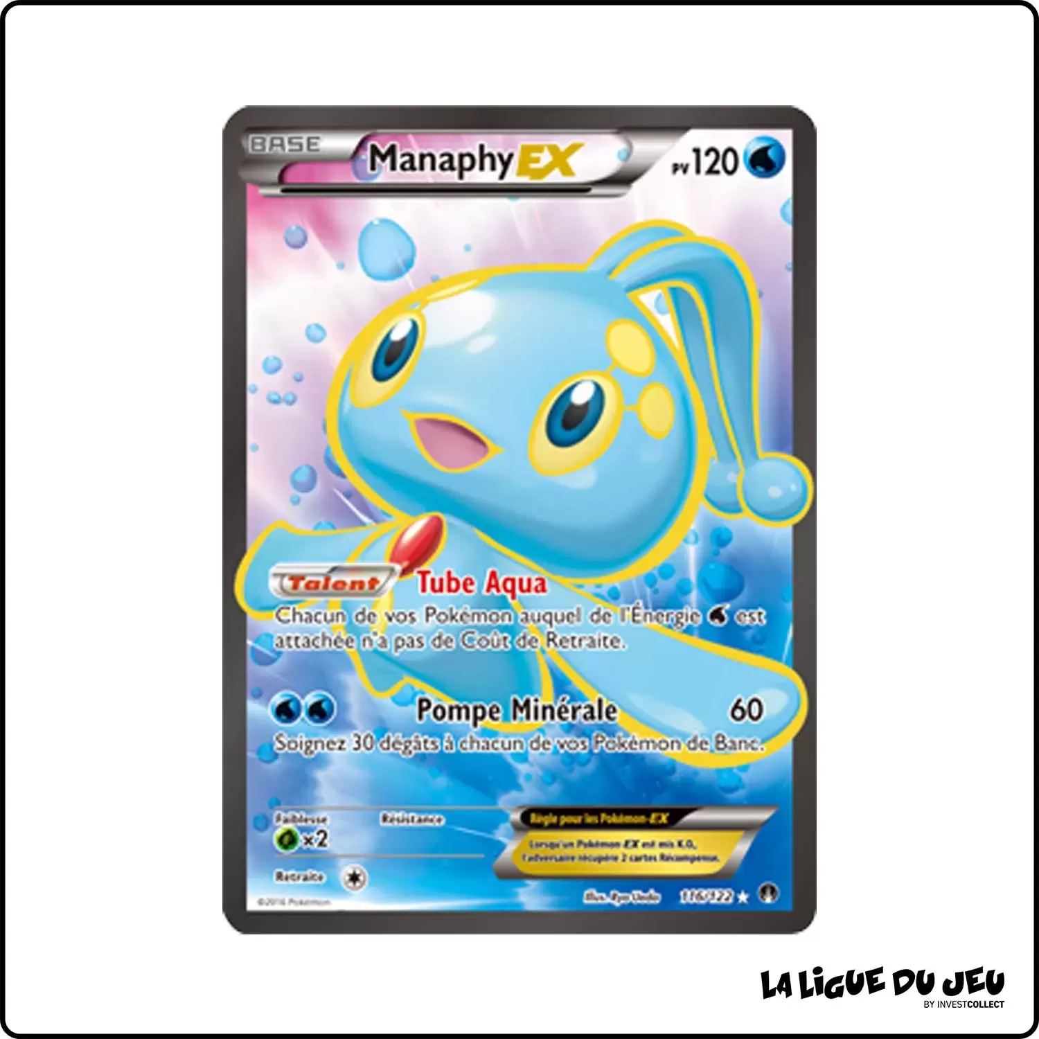 Ultra - Pokemon - Rupture Turbo - Manaphy EX 116/122 Pokemon Company - 1