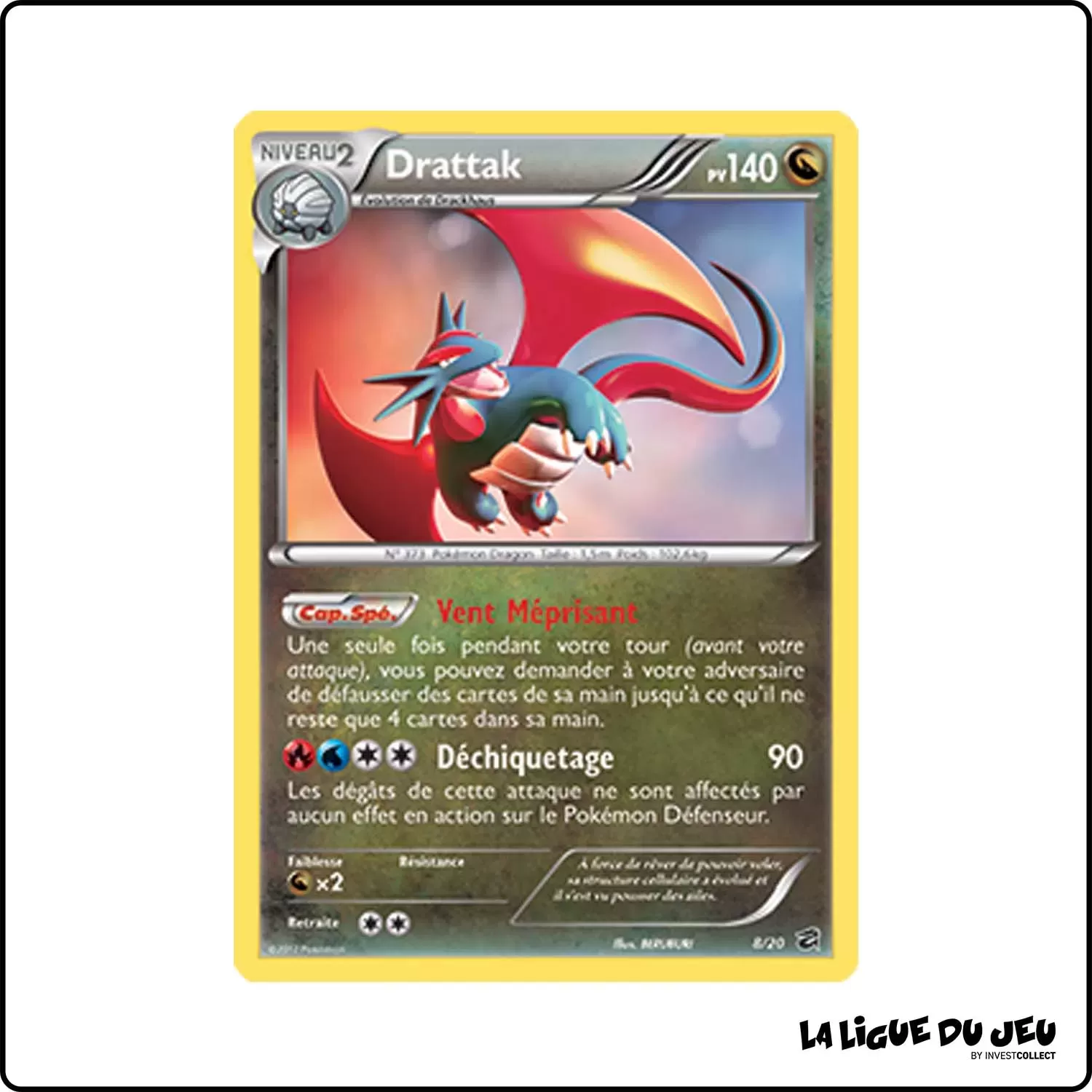 Holo - Pokemon - Coffre Des Dragons - Drattak 8/20