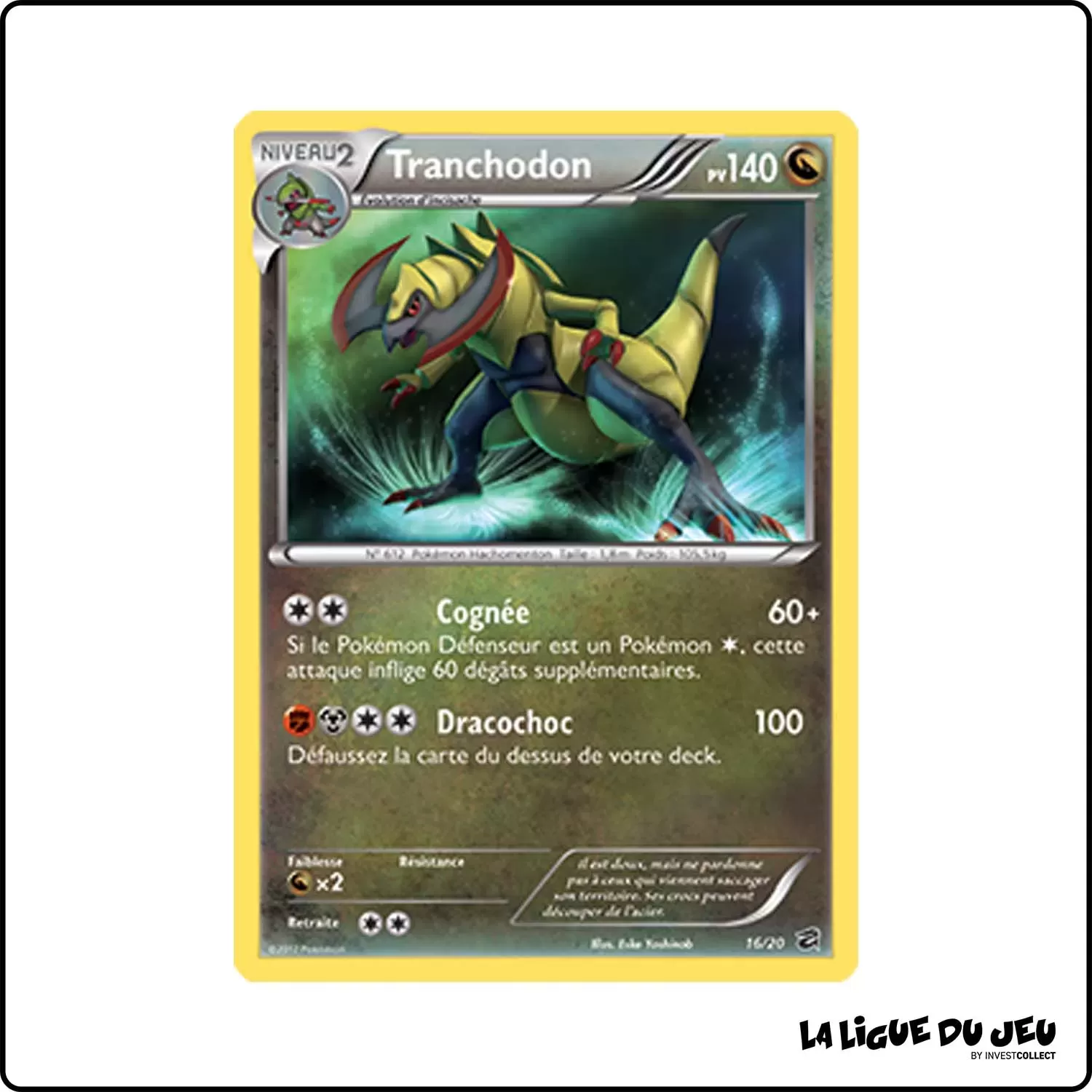 Holo - Pokemon - Coffre Des Dragons - Tranchodon 16/20