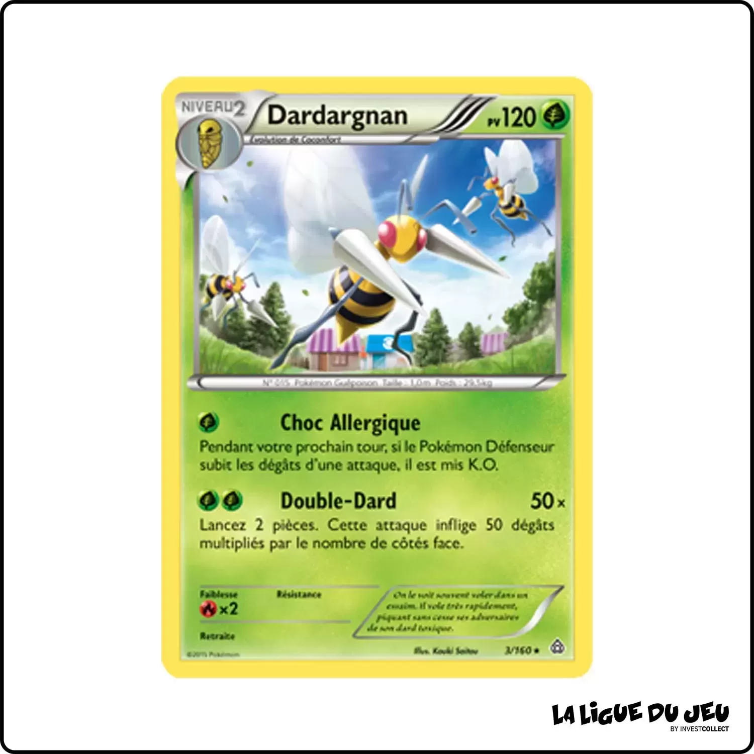 Rare - Pokemon - Primo Choc - Dardargnan 3/160 Pokemon Company - 1