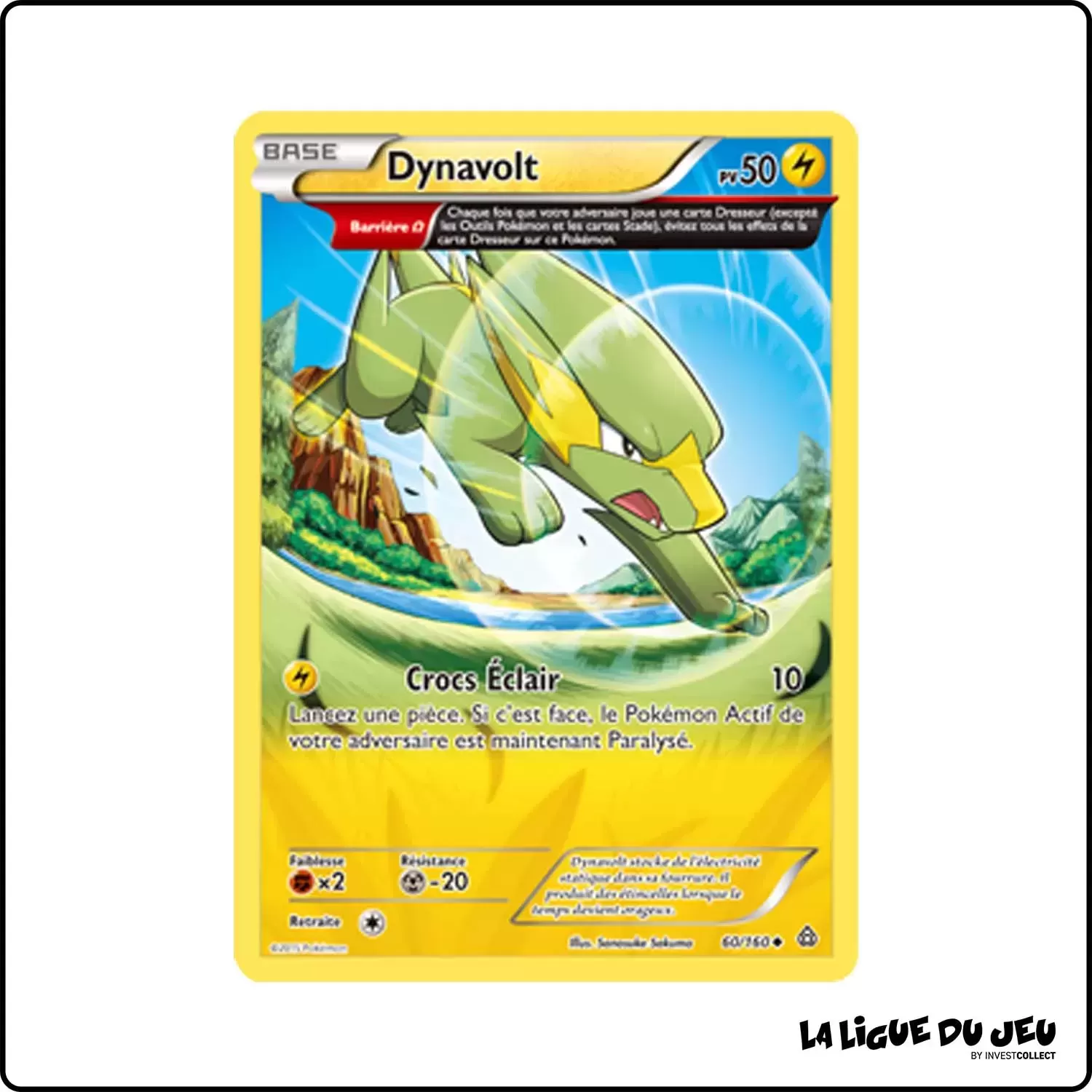 Peu commune - Pokemon - Primo Choc - Dynavolt 60/160 Pokemon Company - 1