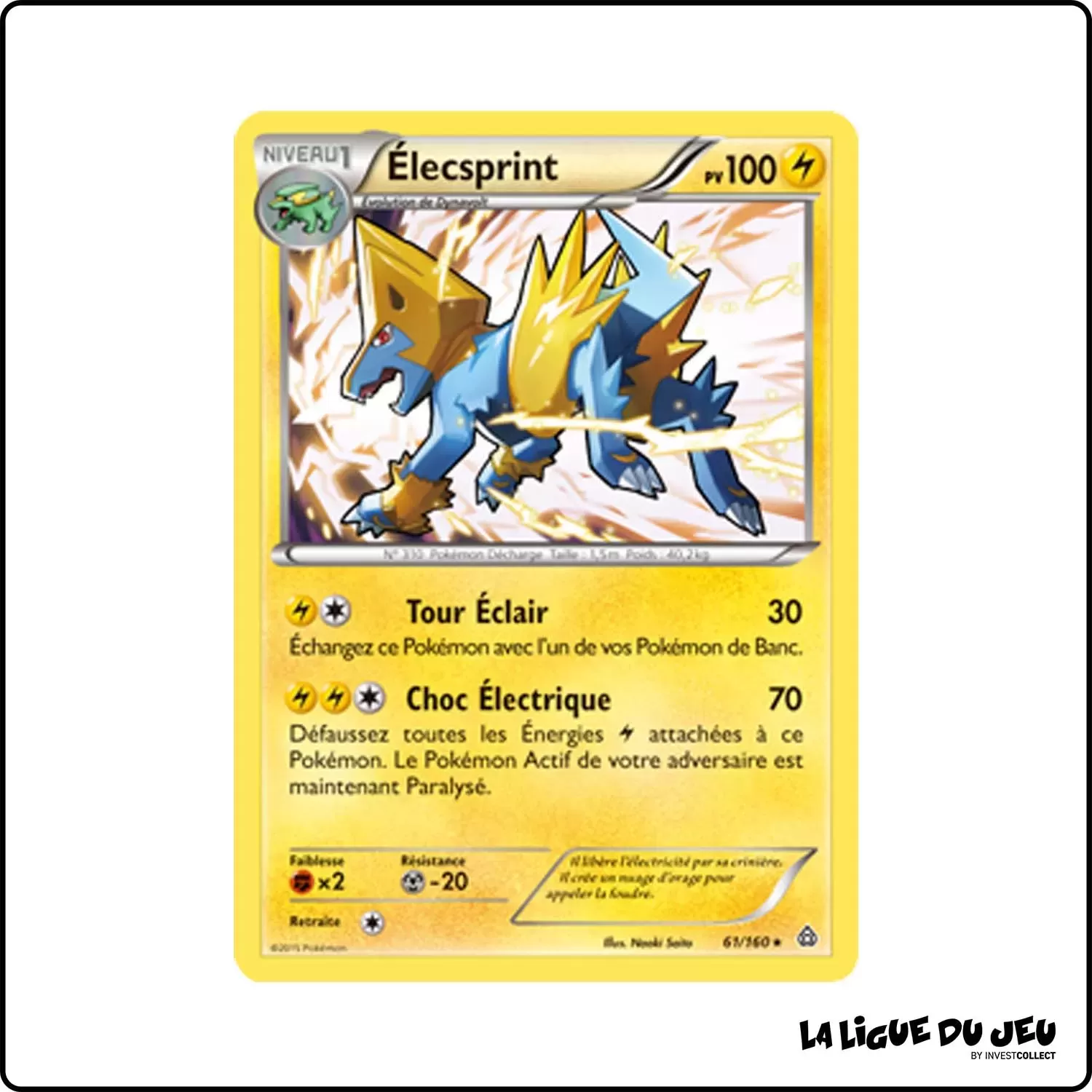 Holo - Pokemon - Primo Choc - Élecsprint 61/160 Pokemon Company - 1