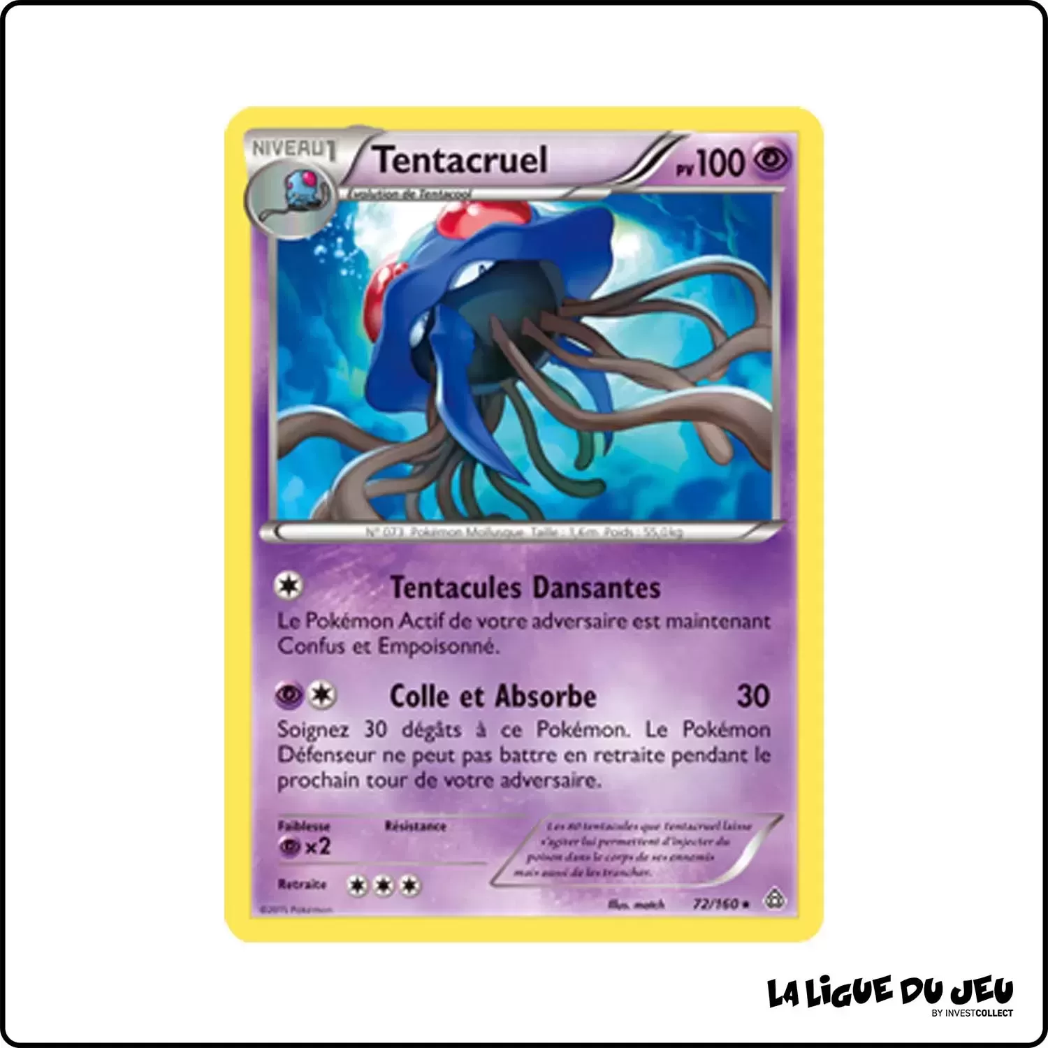 Rare - Pokemon - Primo Choc - Tentacruel 72/160 Pokemon Company - 1