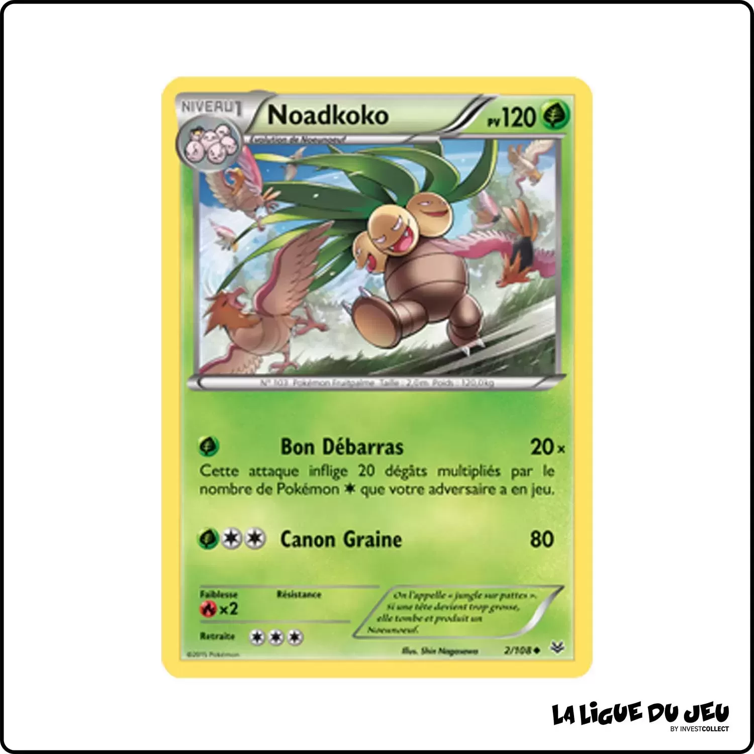 Peu commune - Pokemon - Ciel Rugissant - Noadkoko 2/108 Pokemon Company - 1