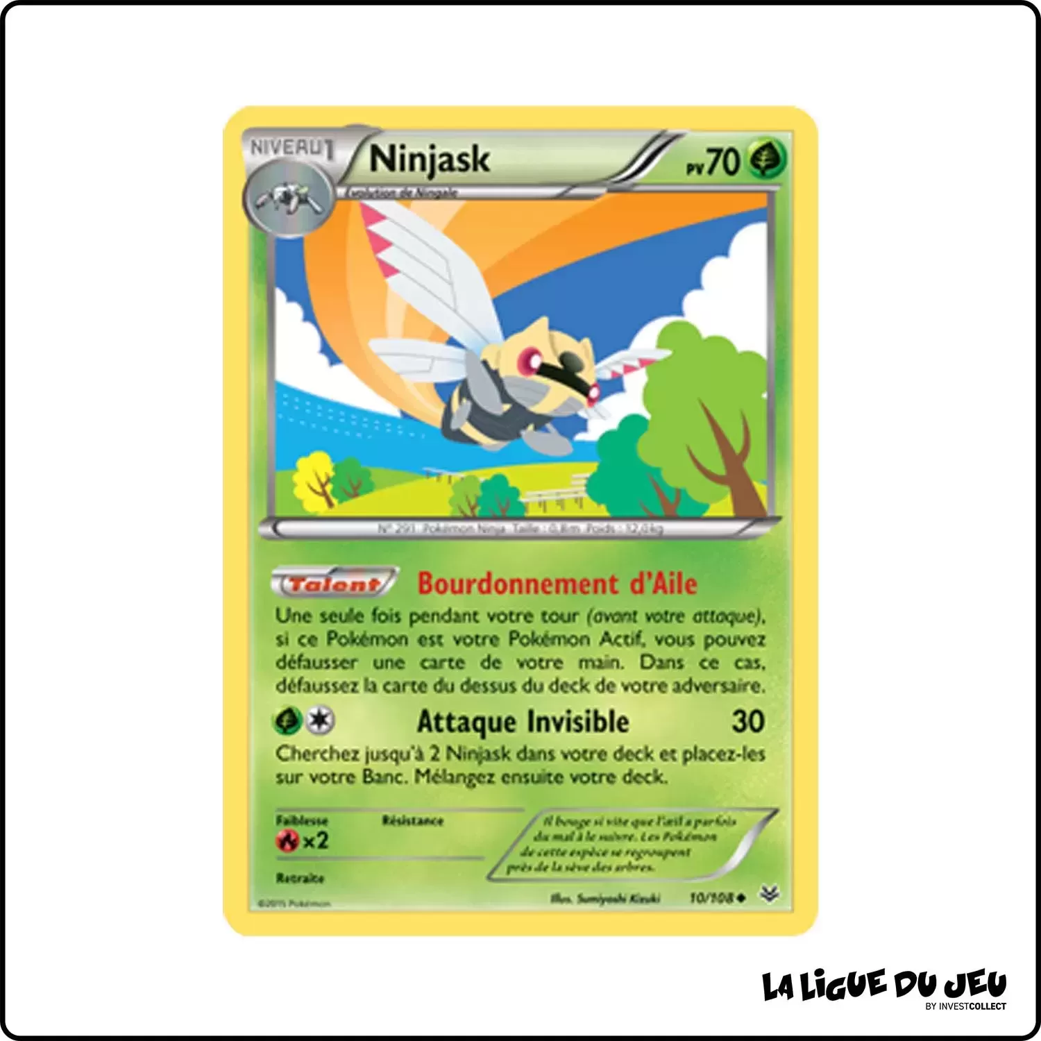 Peu commune - Pokemon - Ciel Rugissant - Ninjask 10/108 Pokemon Company - 1