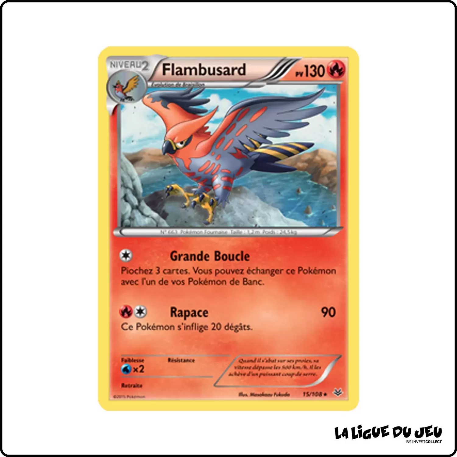 Rare - Pokemon - Ciel Rugissant - Flambusard 15/108 Pokemon Company - 1