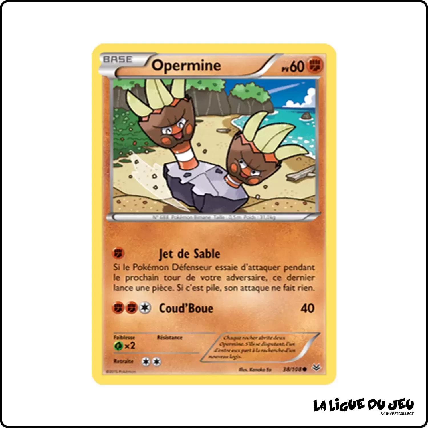 Commune - Pokemon - Ciel Rugissant - Opermine 38/108 Pokemon Company - 1