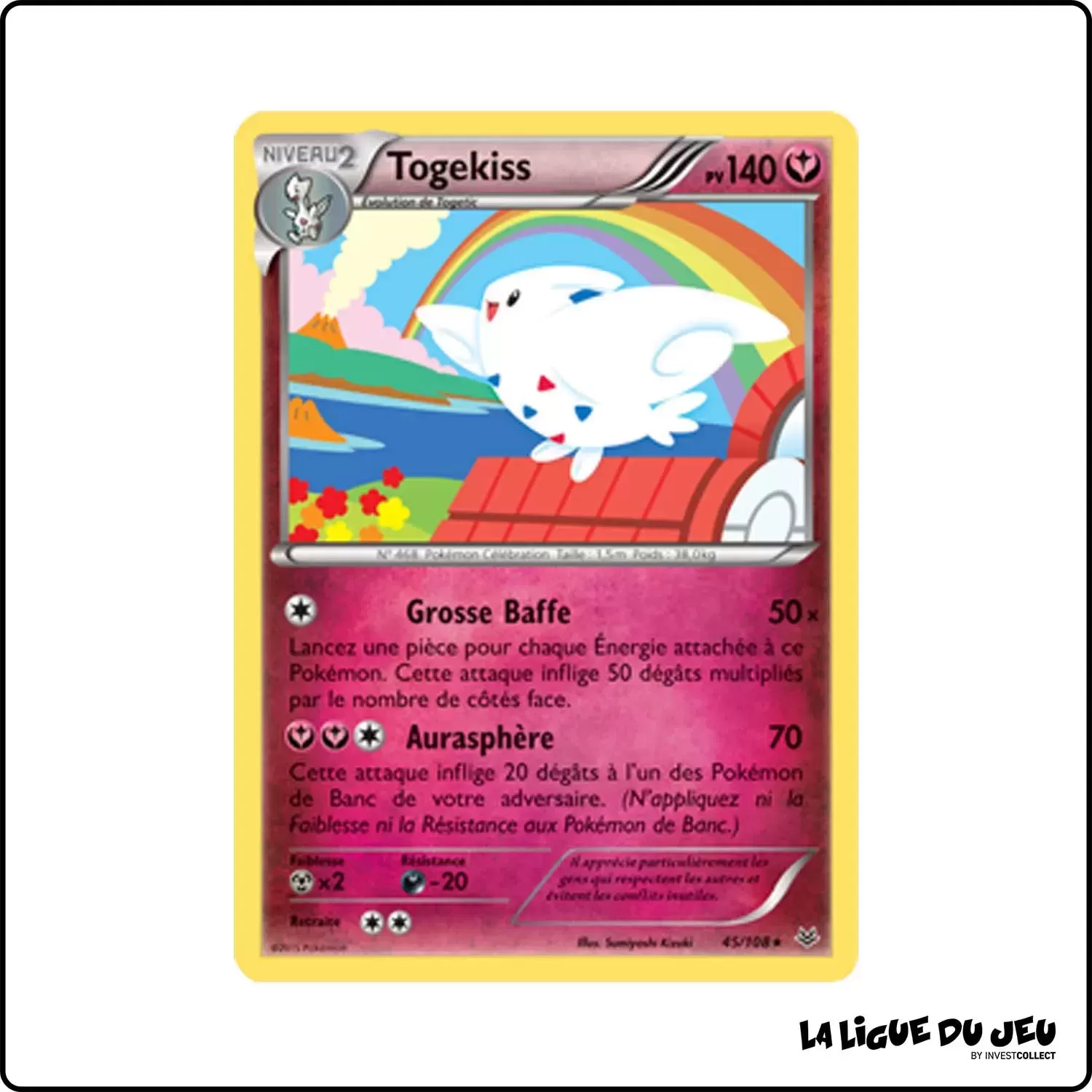 Rare - Pokemon - Ciel Rugissant - Togekiss 45/108 Pokemon Company - 1