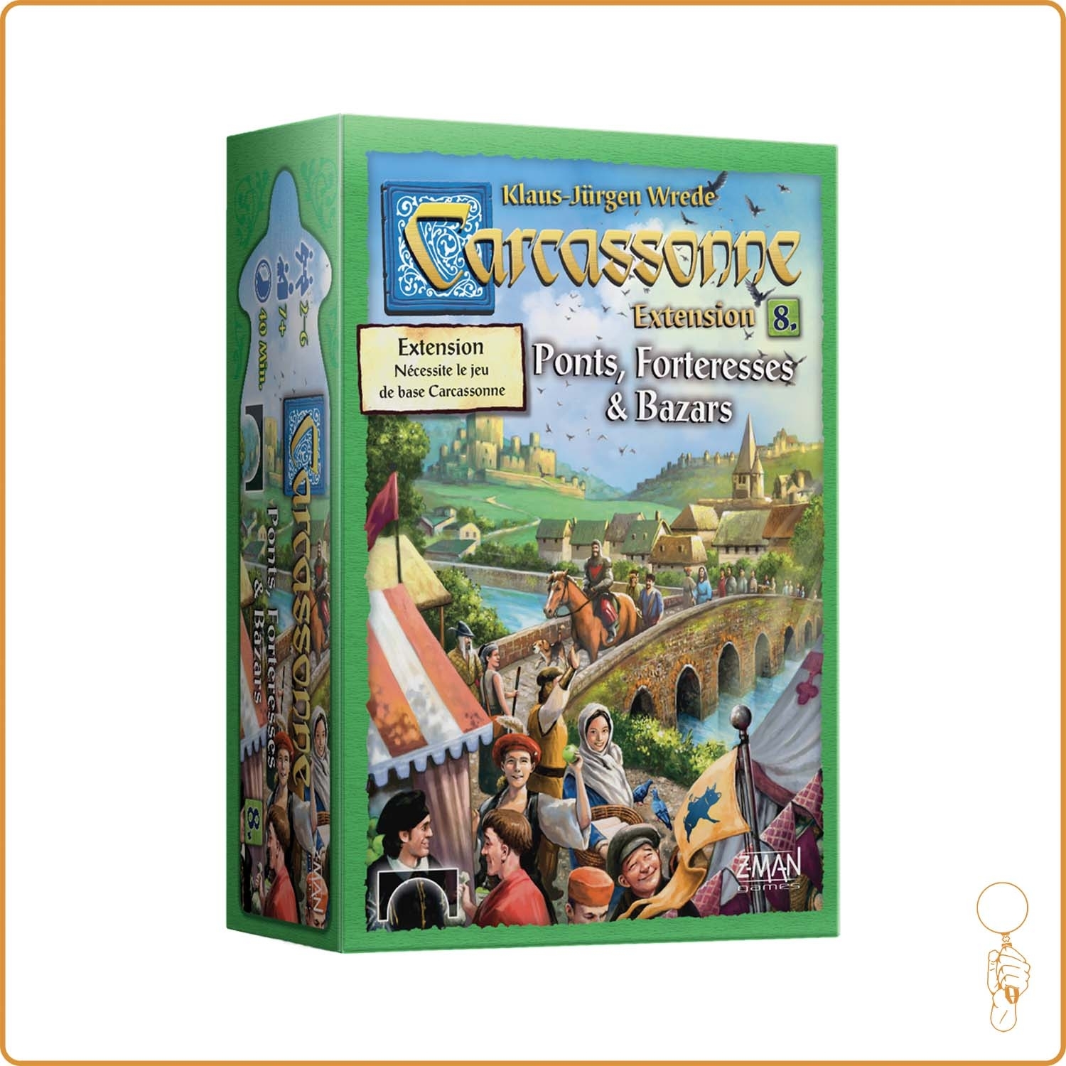 Gestion - Carcassonne : Extension 8 - Ponts, Forteresses & Bazars Z-Man Games - 1