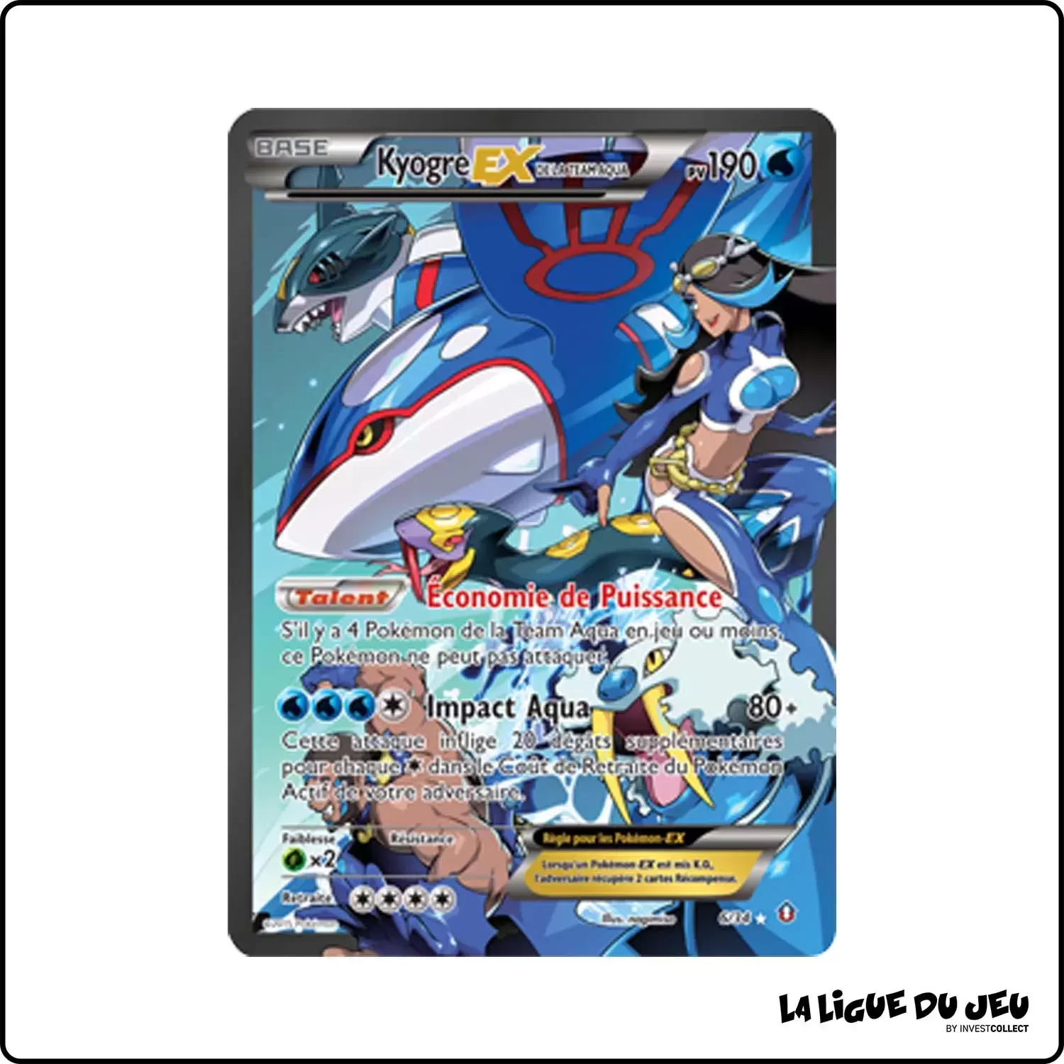 Ultra - Pokemon - Double Danger - Kyogre-EX de la Team Aqua 6/34 Pokemon Company - 1