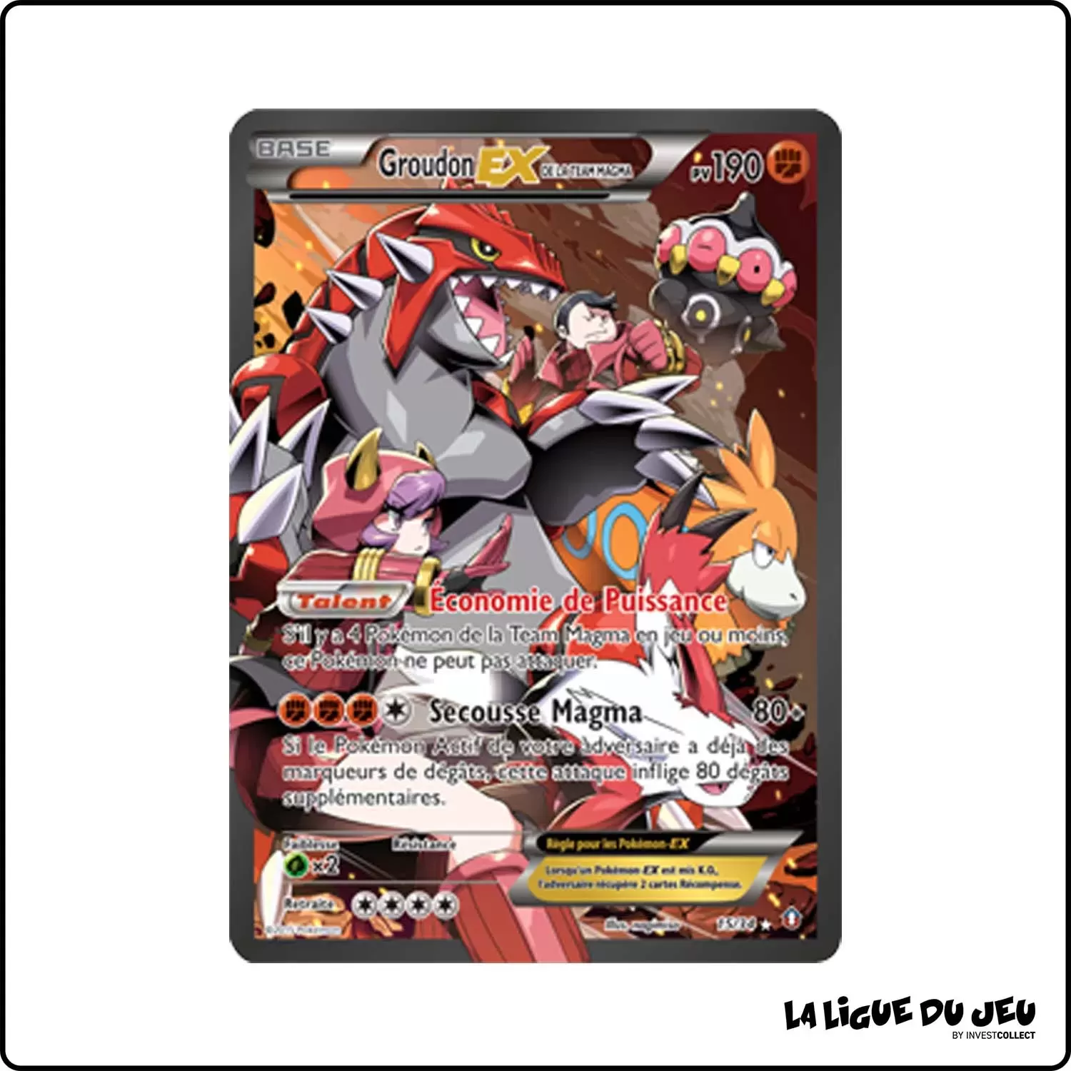 Ultra - Pokemon - Double Danger - Groudon-EX de la Team Magma 15/34 Pokemon Company - 1