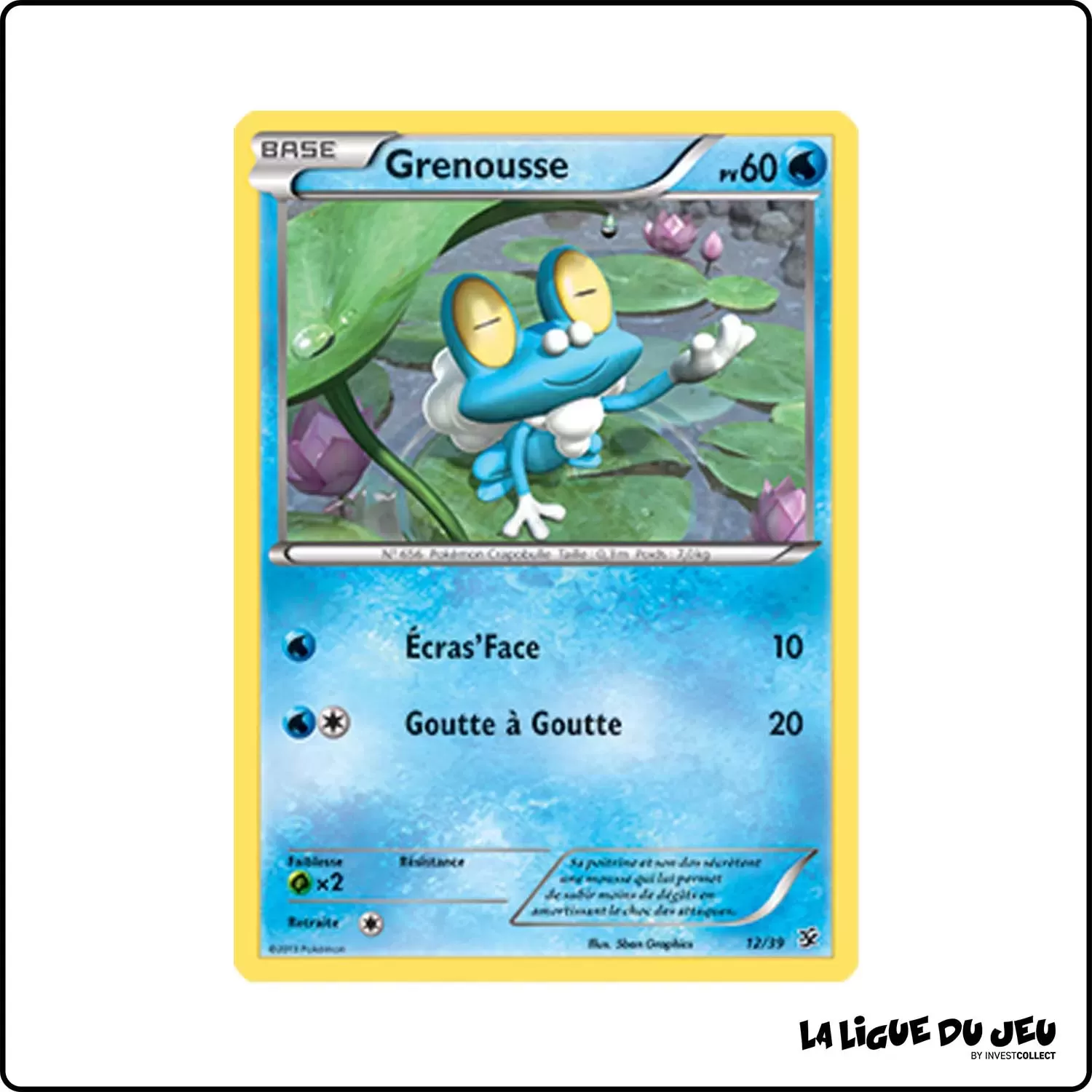 Commune - Pokemon - XY Bienvenue à Kalos - Grenousse 12/39 Pokemon Company - 1