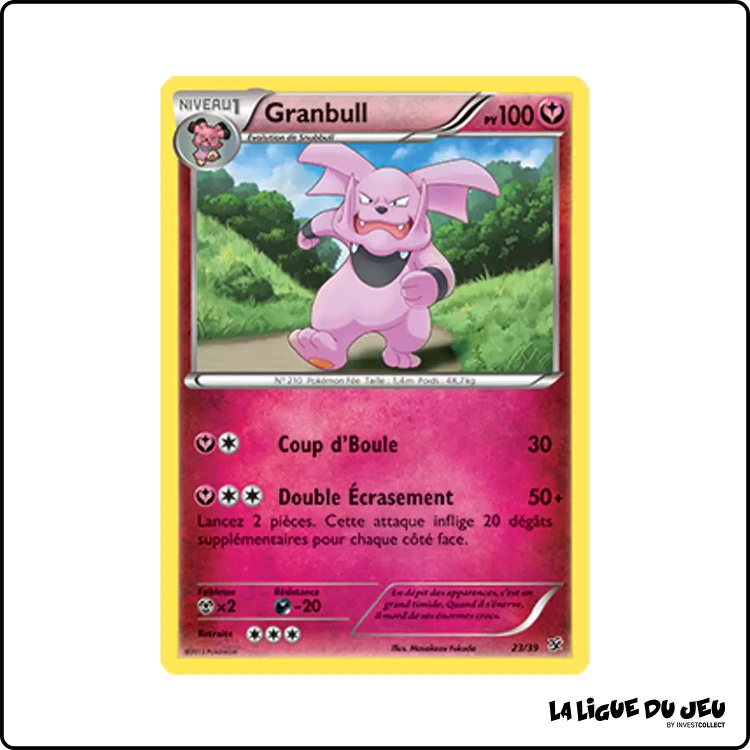 Commune - Pokemon - XY Bienvenue à Kalos - Granbull 23/39 Pokemon Company - 1