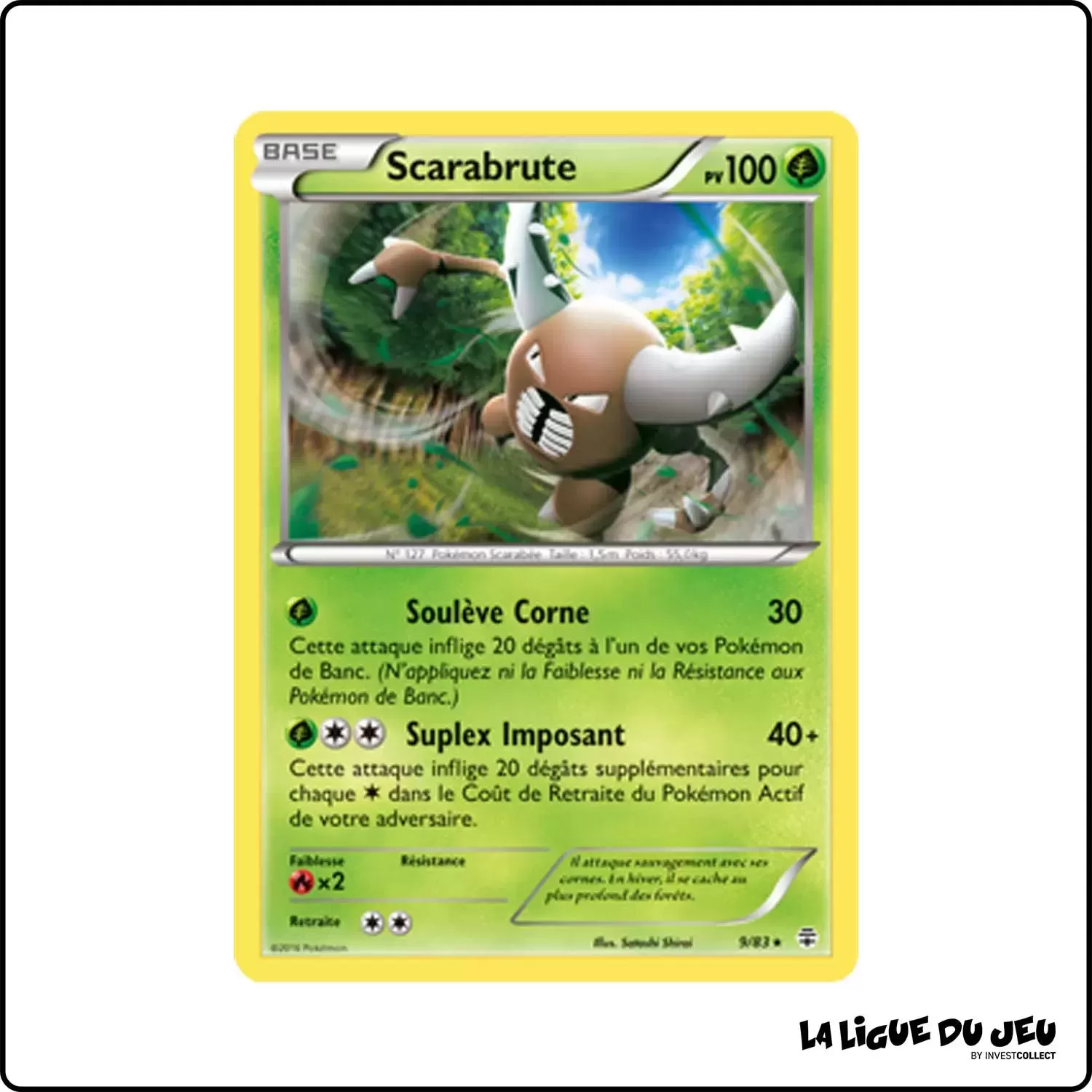 Rare - Pokemon - Générations - Scarabrute 9/83 Pokemon Company - 1