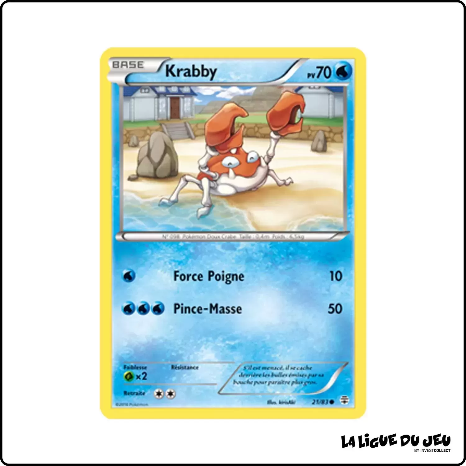 Commune - Pokemon - Générations - Krabby 21/83 Pokemon Company - 1