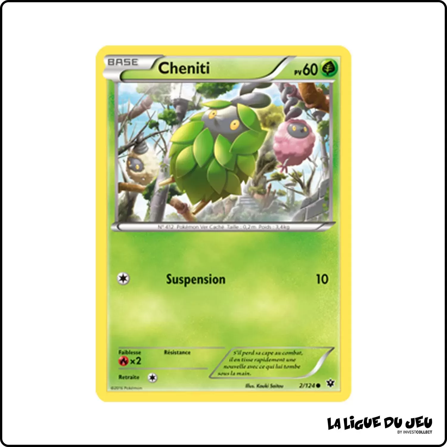 Commune - Pokemon - Impact des Destins - Cheniti 2/125 Pokemon Company - 1