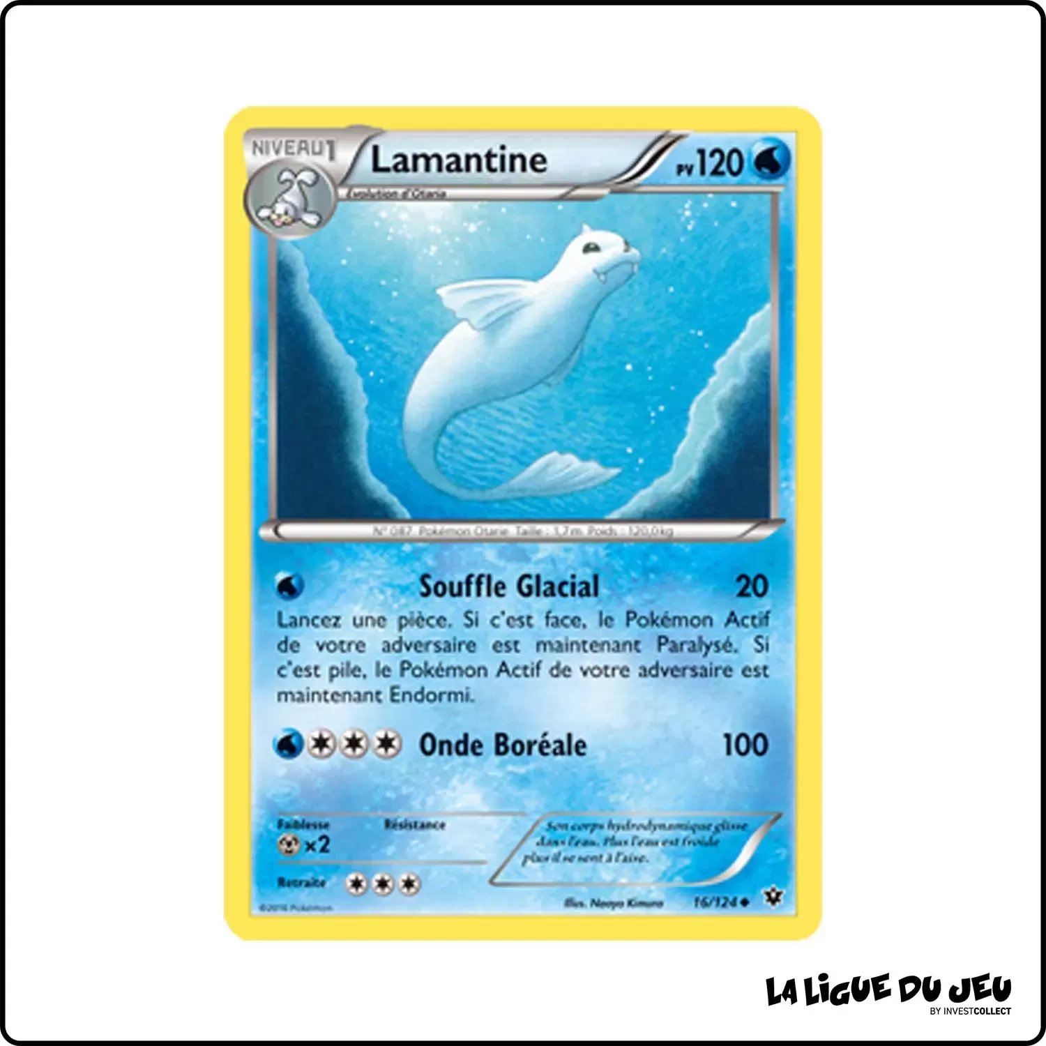 Peu commune - Pokemon - Impact des Destins - Lamantine 16/125 Pokemon Company - 1