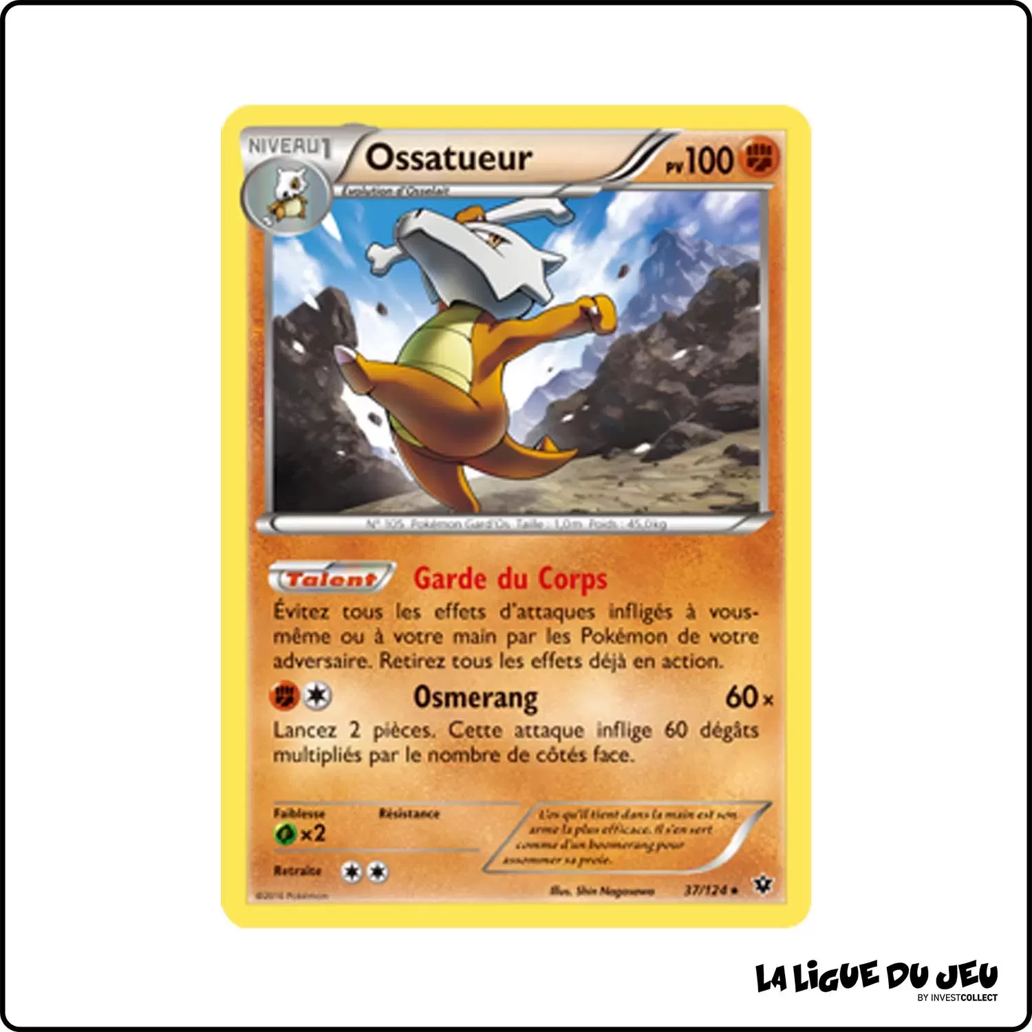 Rare - Pokemon - Impact des Destins - Ossatueur 37/125 Pokemon Company - 1