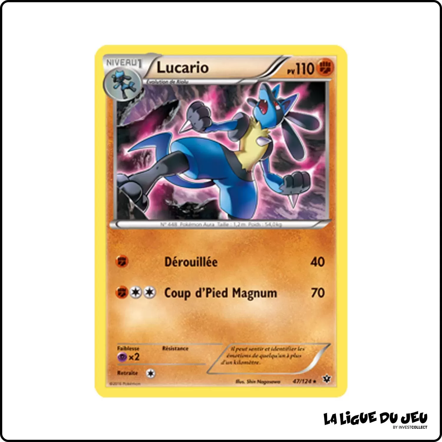 Rare - Pokemon - Impact des Destins - Lucario 47/125 Pokemon Company - 1