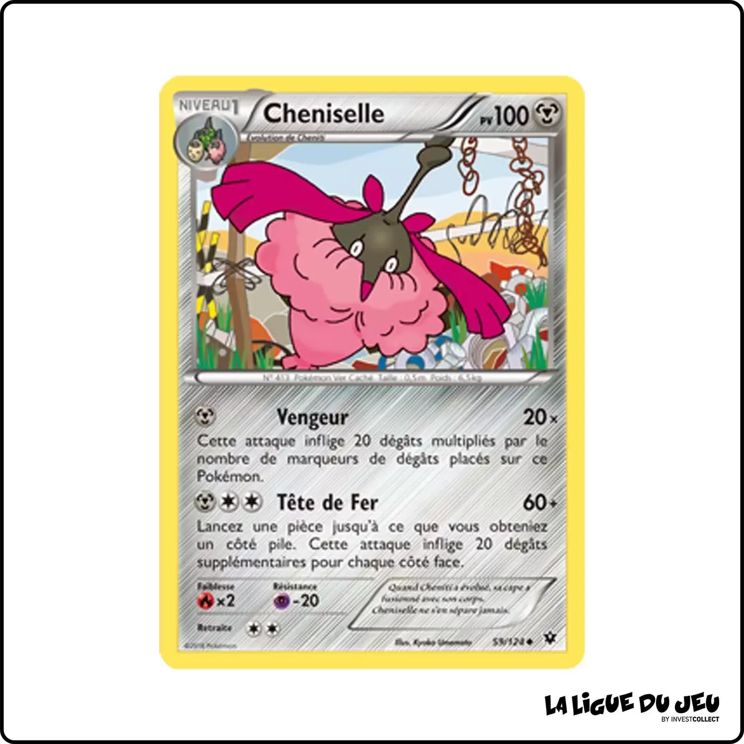 Peu commune - Pokemon - Impact des Destins - Cheniselle 59/125 Pokemon Company - 1