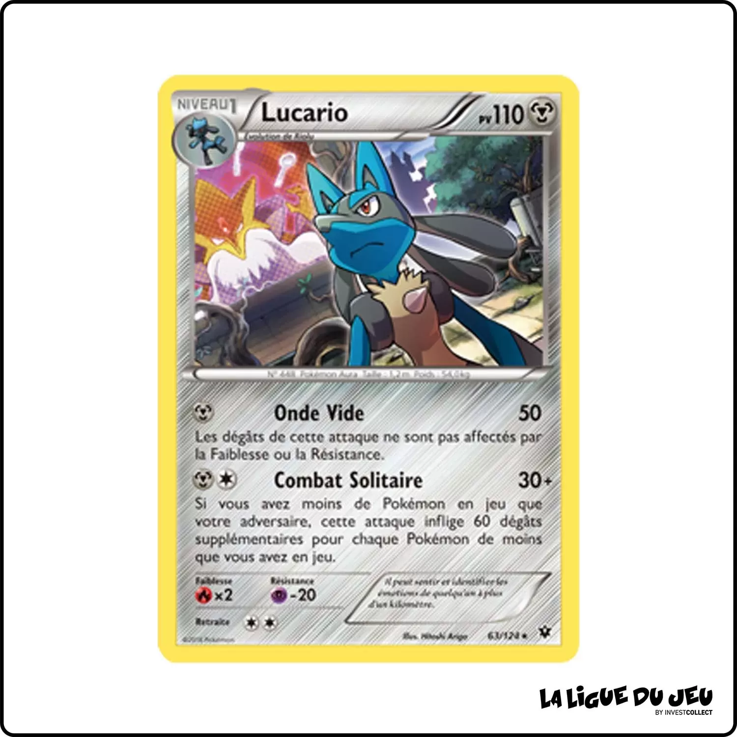 Holo - Pokemon - Impact des Destins - Lucario 63/125 Pokemon Company - 1