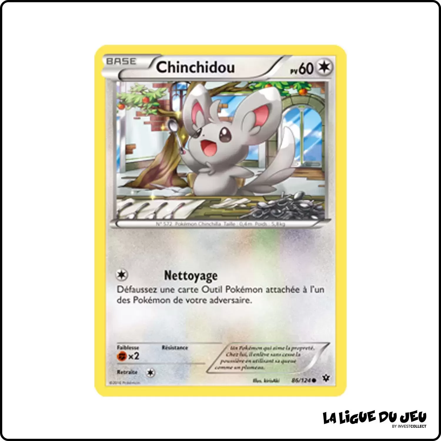 Commune - Pokemon - Impact des Destins - Chinchidou 86/125 Pokemon Company - 1