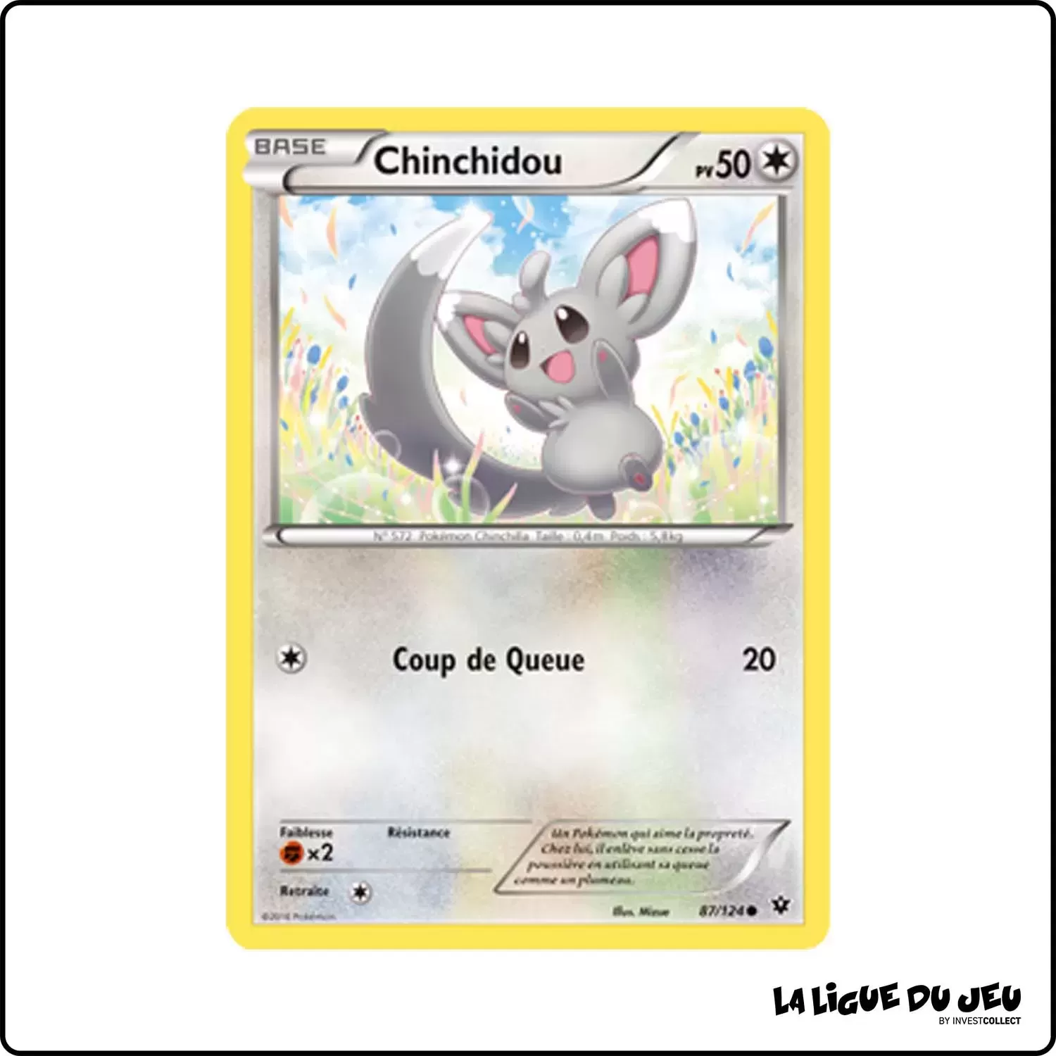 Commune - Pokemon - Impact des Destins - Chinchidou 87/125 Pokemon Company - 1