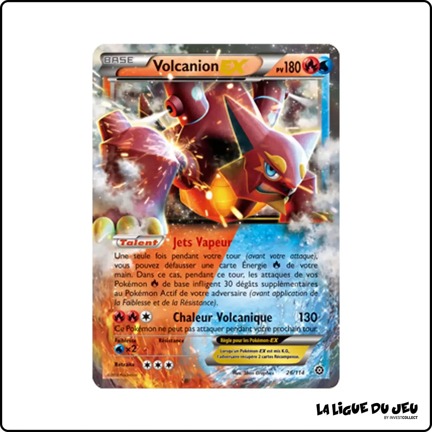 Ultra - Pokemon - Offensive Vapeur - Volcanion EX 26/116 Pokemon Company - 1