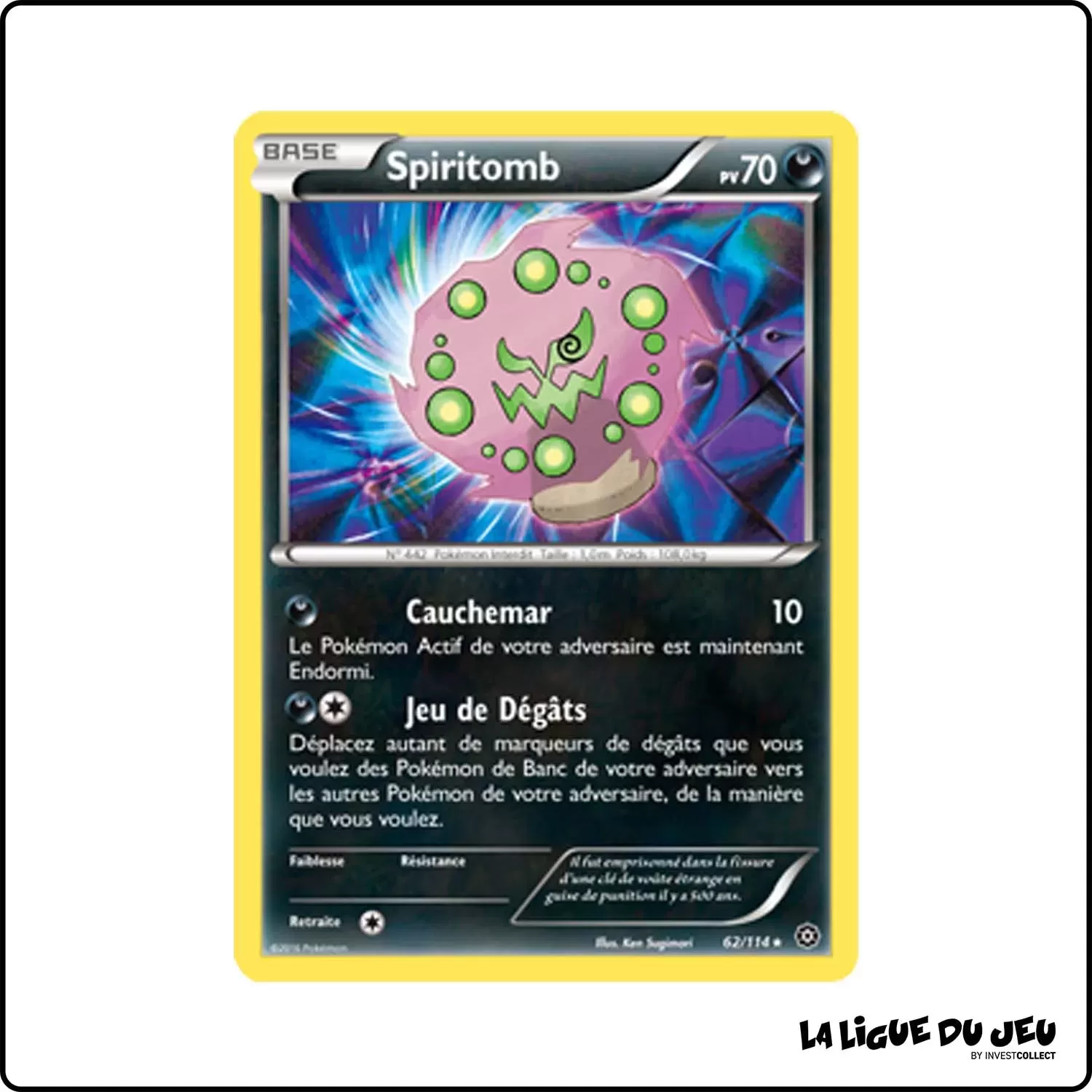 Rare - Pokemon - Offensive Vapeur - Spiritomb 62/116 Pokemon Company - 1