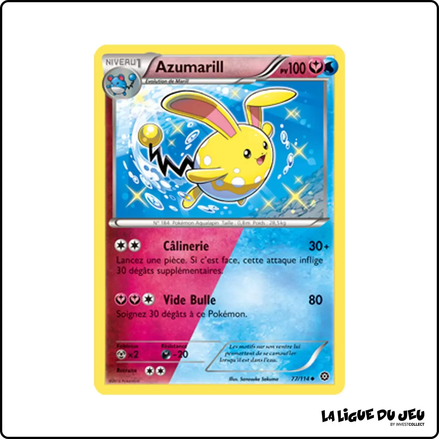 Peu commune - Pokemon - Offensive Vapeur - Azumarill 77/116 Pokemon Company - 1