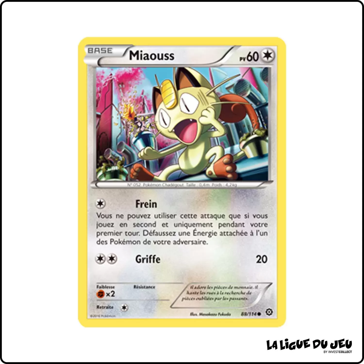 Commune - Pokemon - Offensive Vapeur - Miaouss 88/116 Pokemon Company - 1