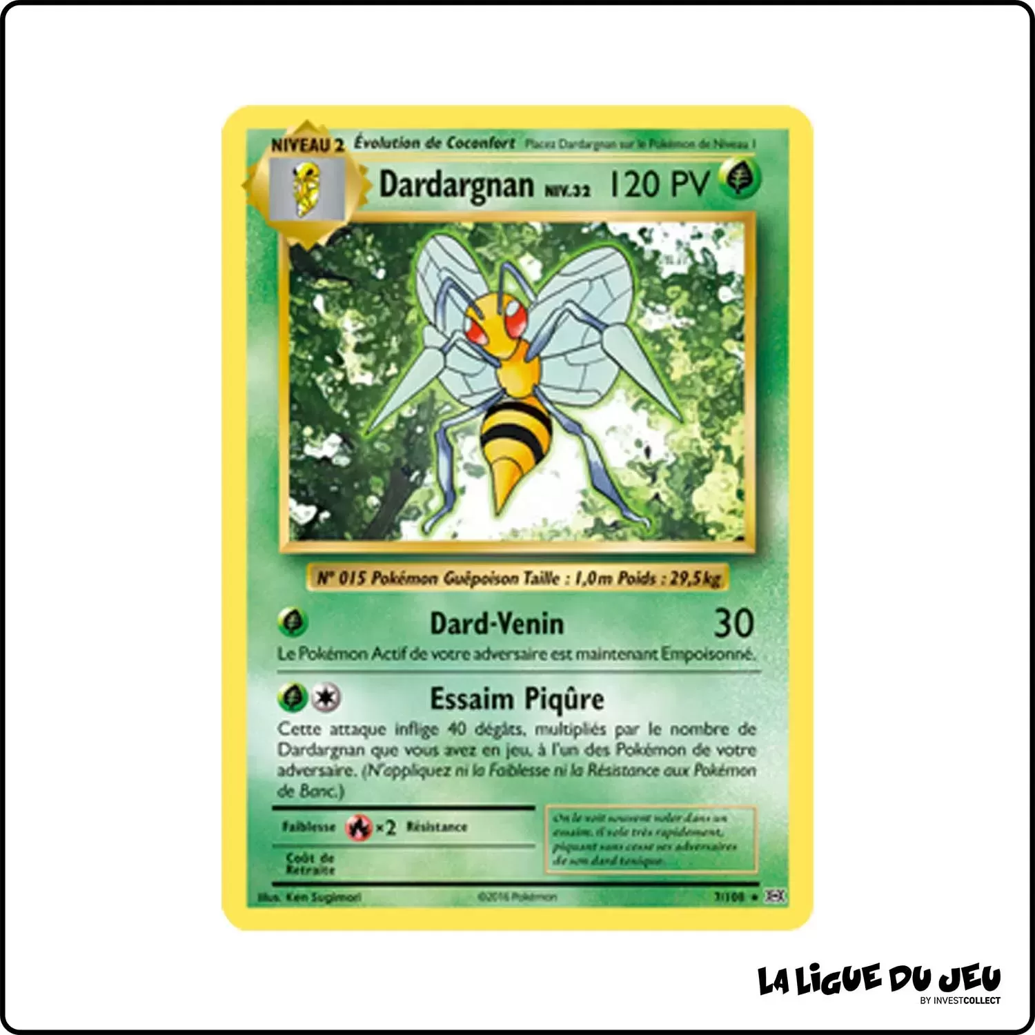 Rare - Pokemon - Évolutions - Dardargnan 7/113 Pokemon Company - 1