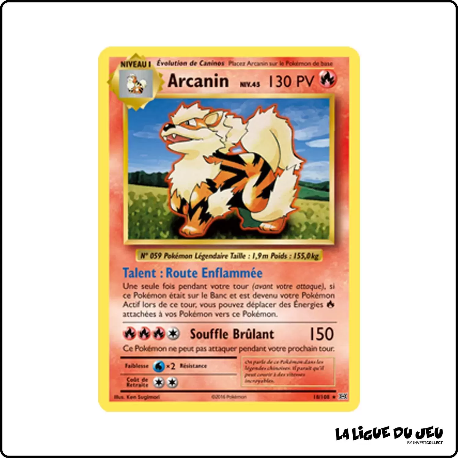 Rare - Pokemon - Évolutions - Arcanin 18/113 Pokemon Company - 1